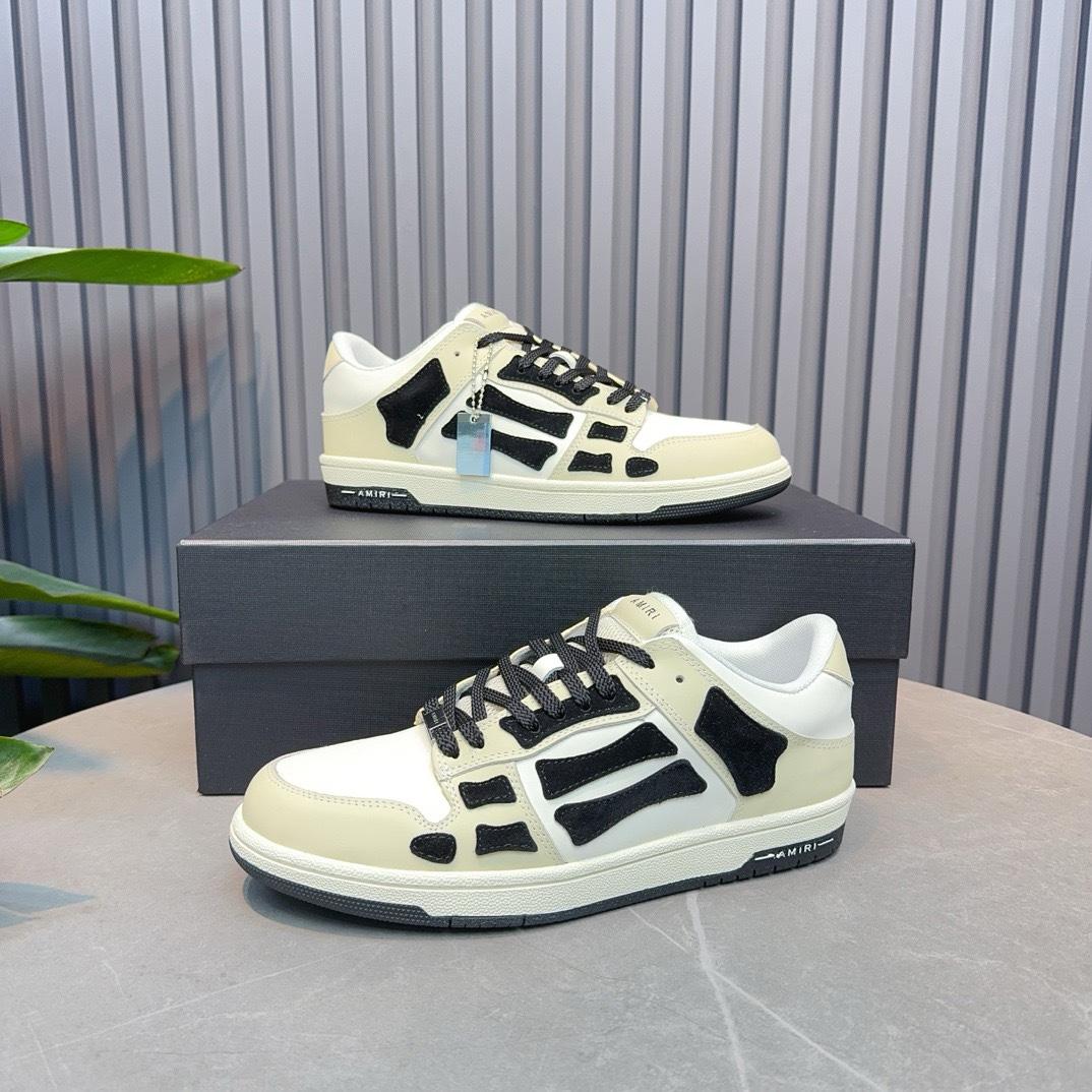 Amiri Gray Tie Dye Skel Top Low Sneakers - DesignerGu