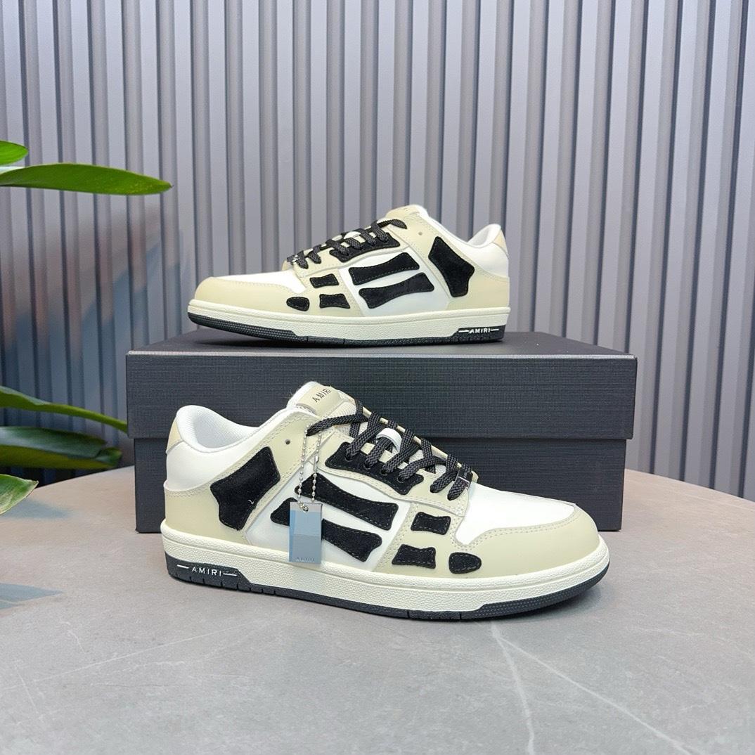 Amiri Gray Tie Dye Skel Top Low Sneakers - DesignerGu