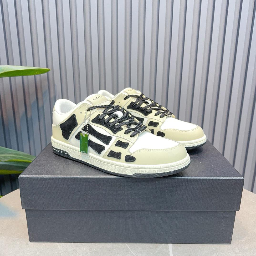 Amiri Gray Tie Dye Skel Top Low Sneakers - DesignerGu