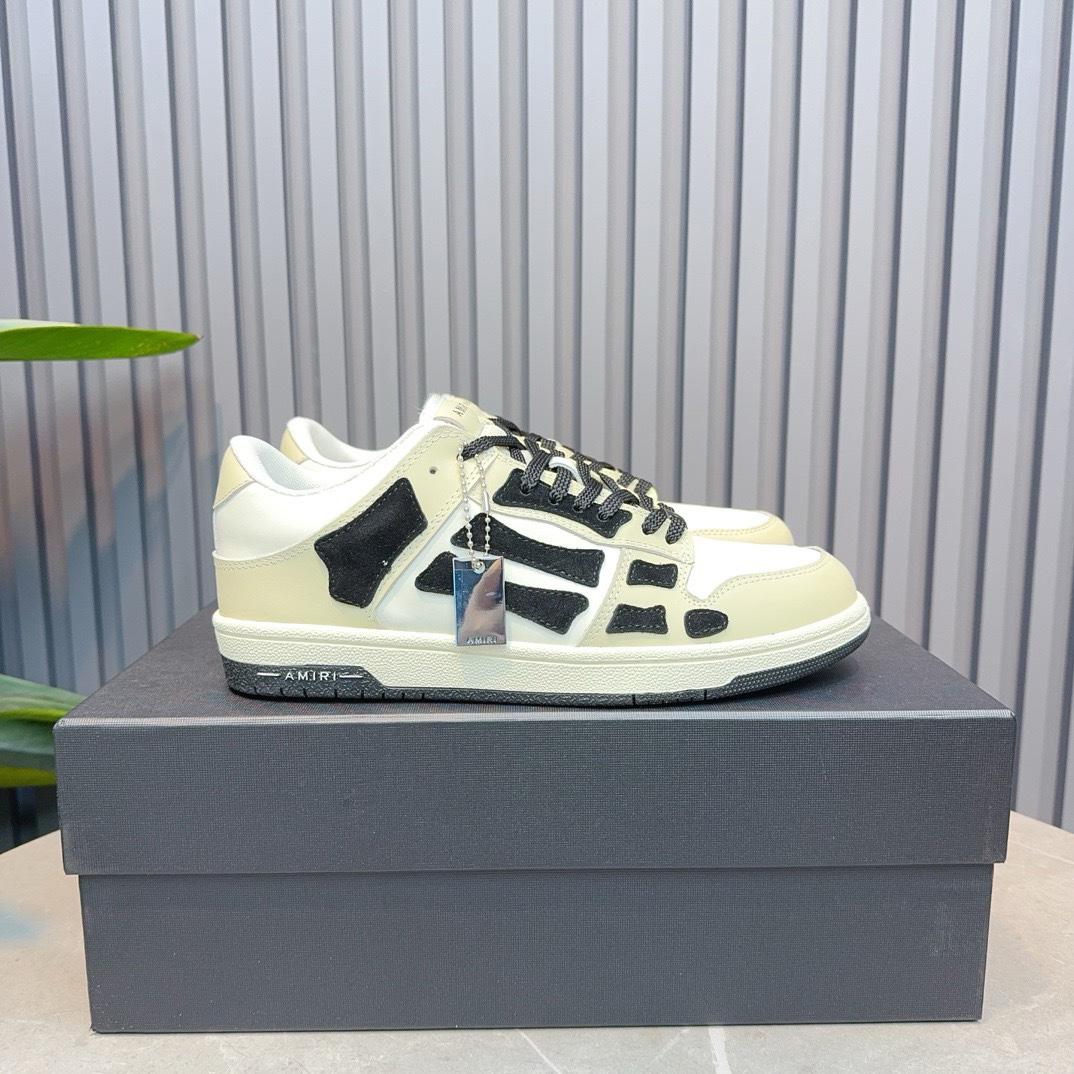 Amiri Gray Tie Dye Skel Top Low Sneakers - DesignerGu