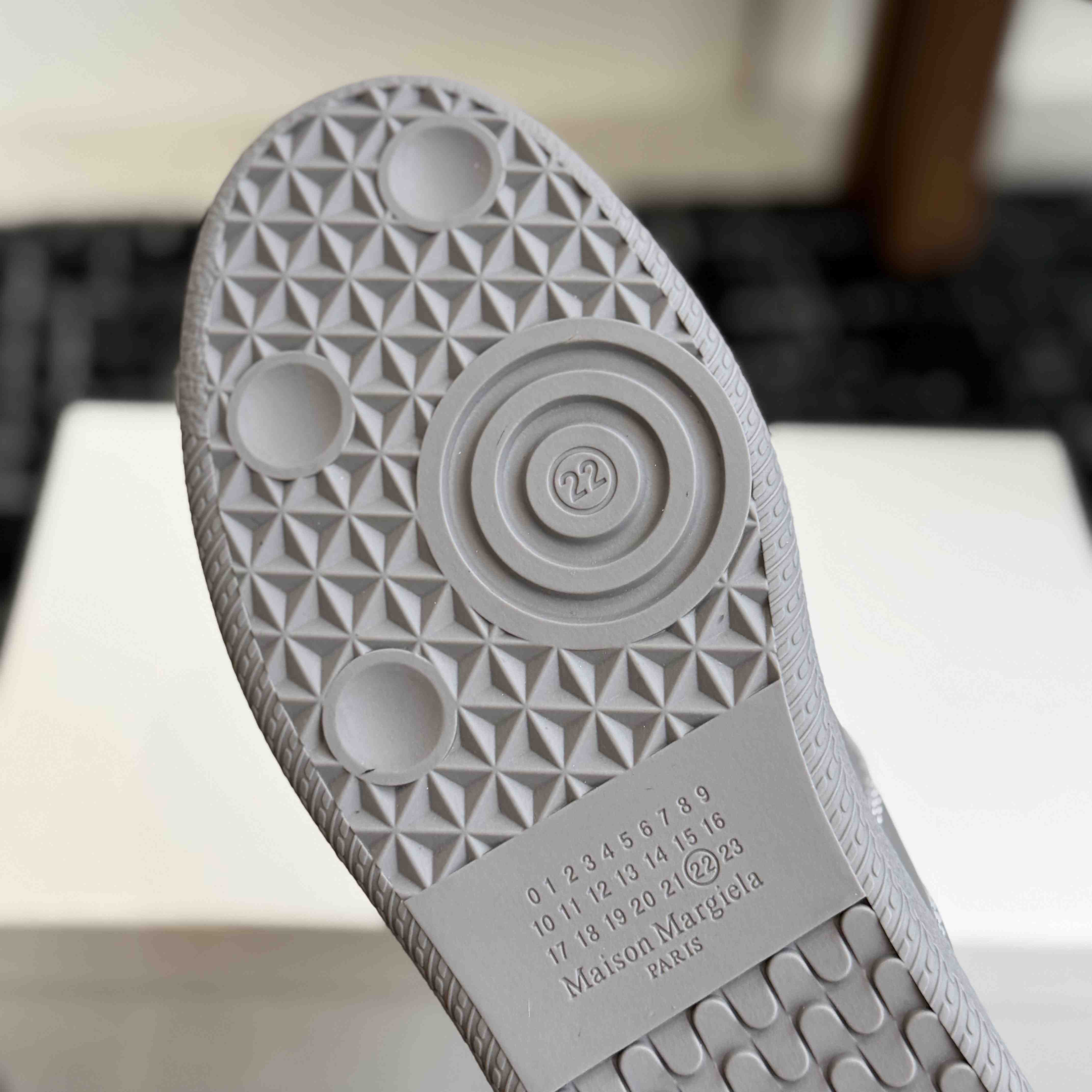 Maison Margiela Grey Reflective Replica Sneakers - DesignerGu