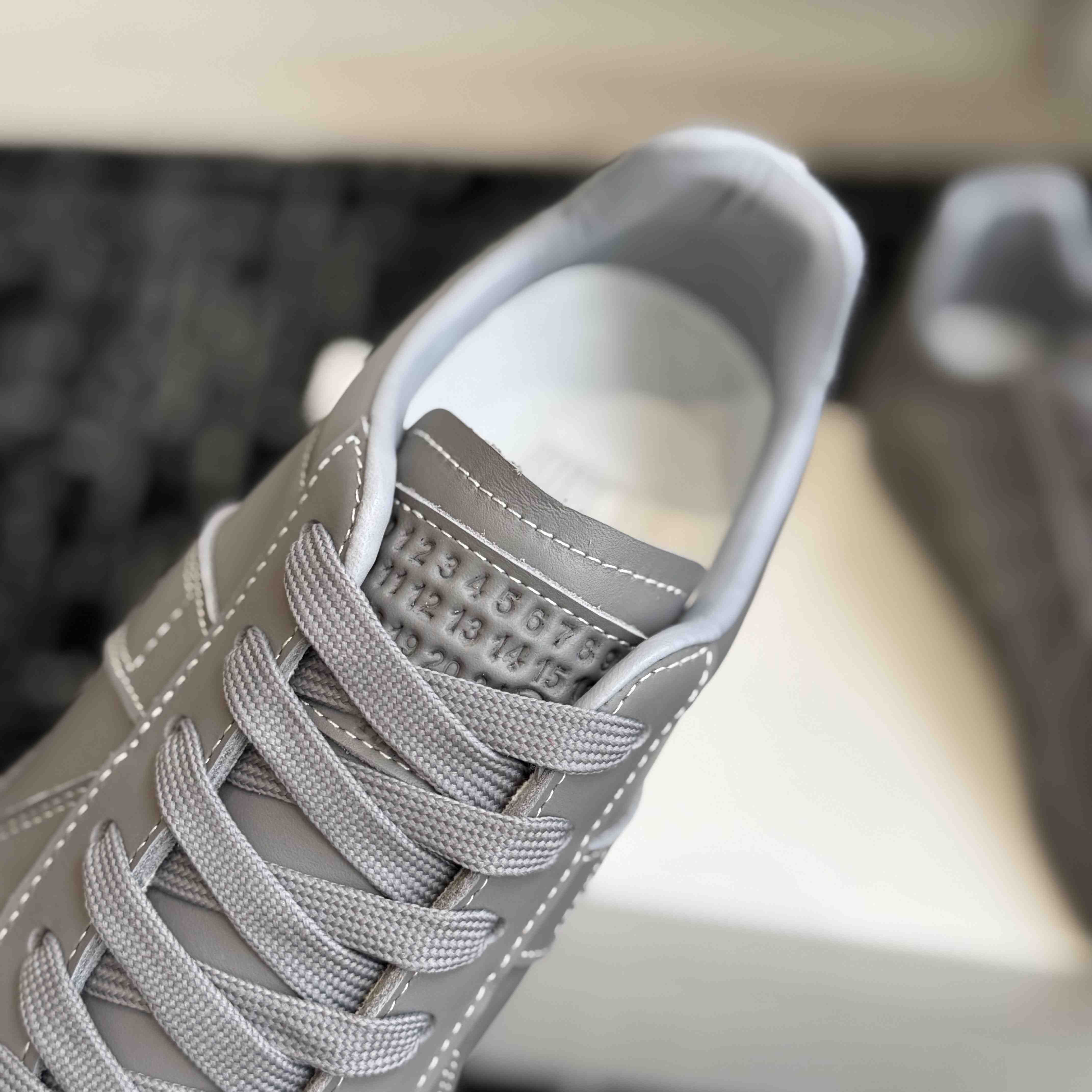 Maison Margiela Grey Reflective Replica Sneakers - DesignerGu