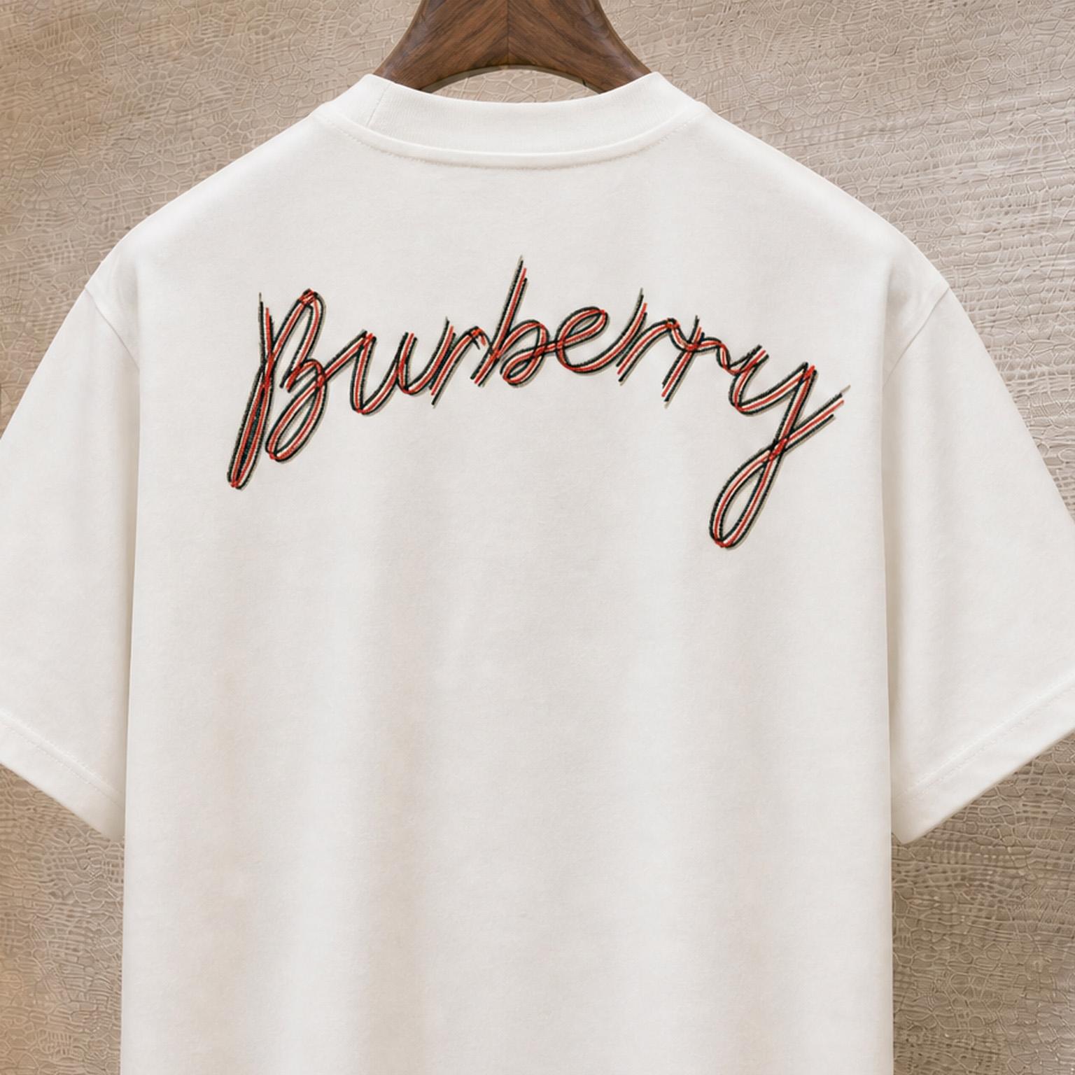 Burberry Logo Cotton T-shirt - DesignerGu