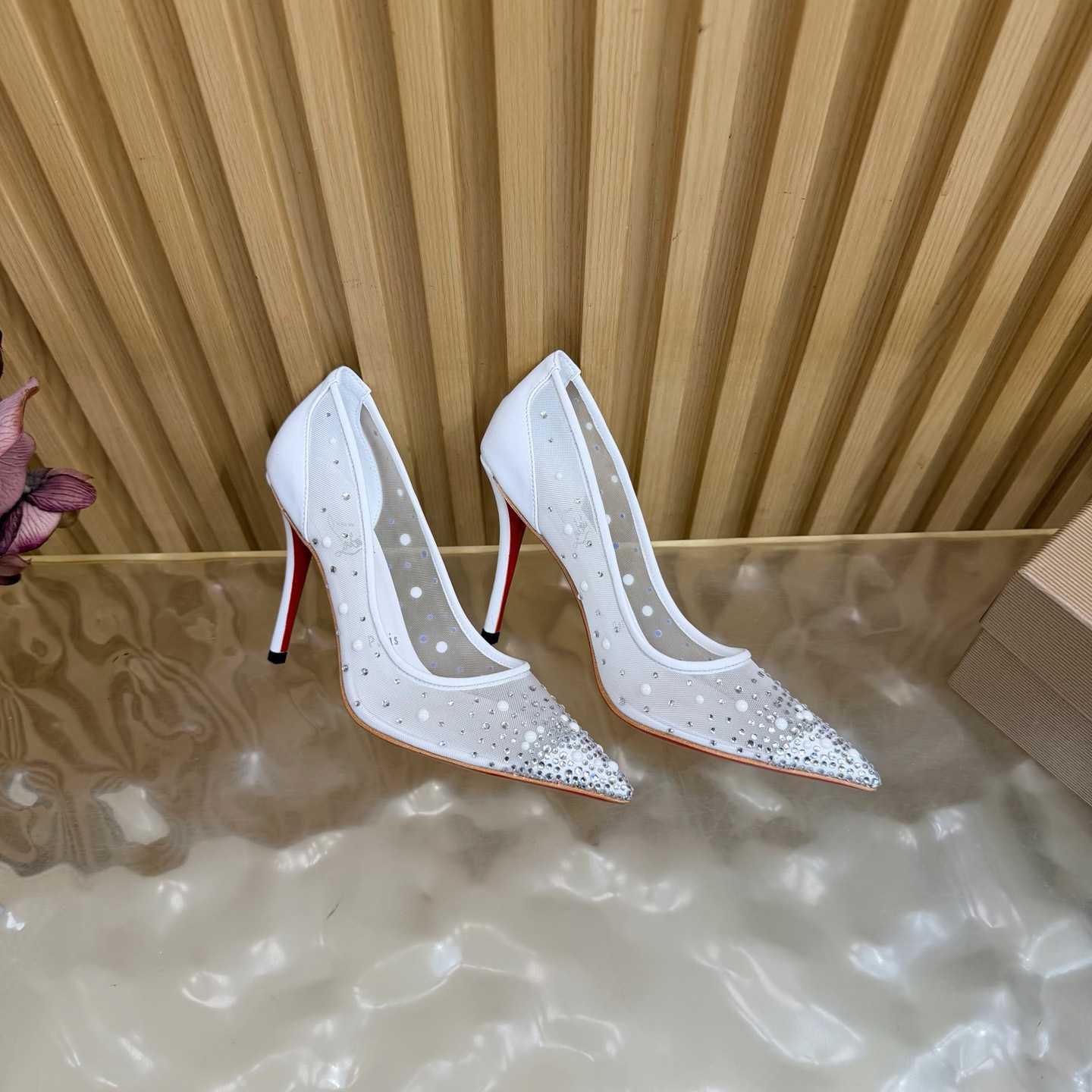 Christian Louboutin Miss Z Degrastrass Leather Pumps 100 - DesignerGu