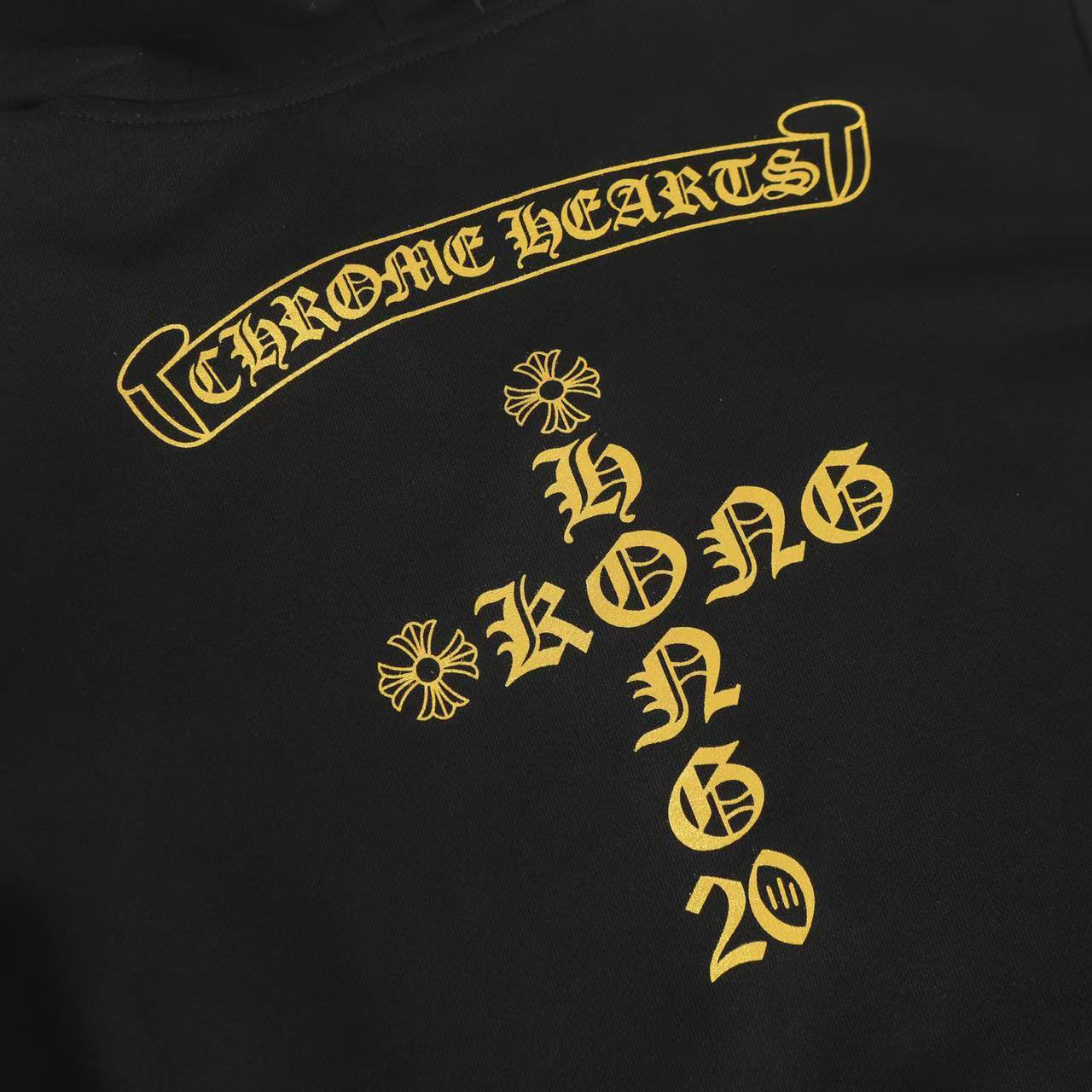 Chrome Hearts Hong Kong Exclusive Scroll Label Pullover Hoodie - DesignerGu