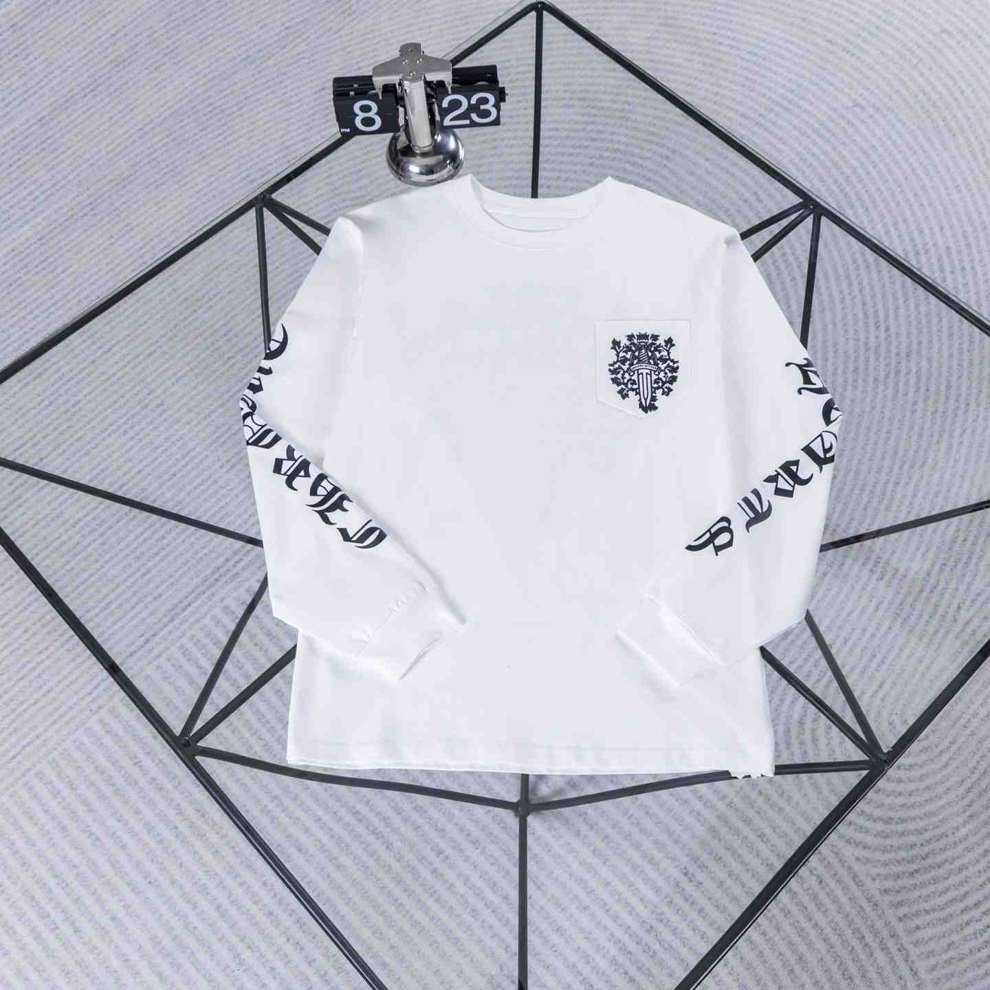 Chrome Hearts Dagger  Long Sleeve Tee 'White' - DesignerGu
