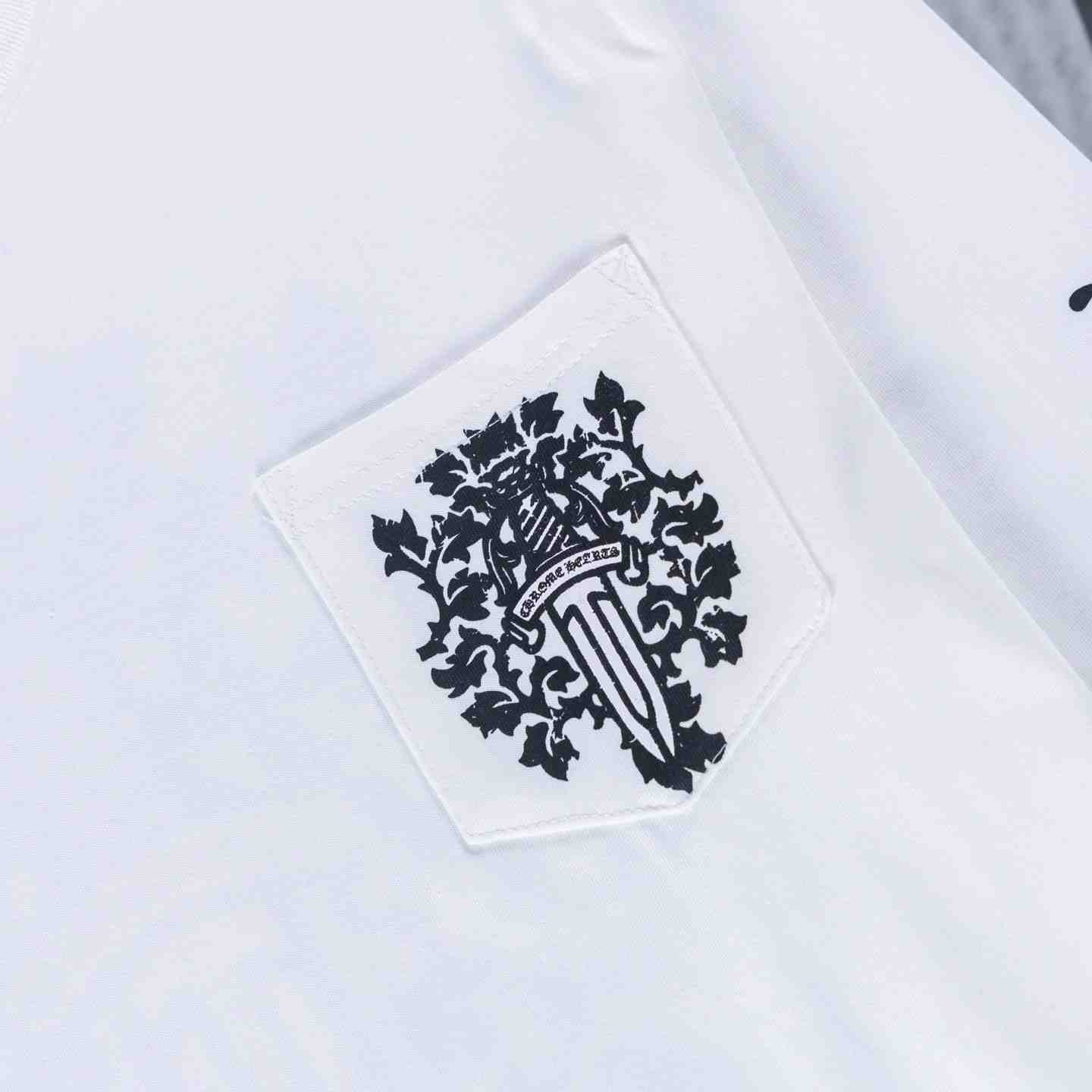 Chrome Hearts Dagger  Long Sleeve Tee 'White' - DesignerGu
