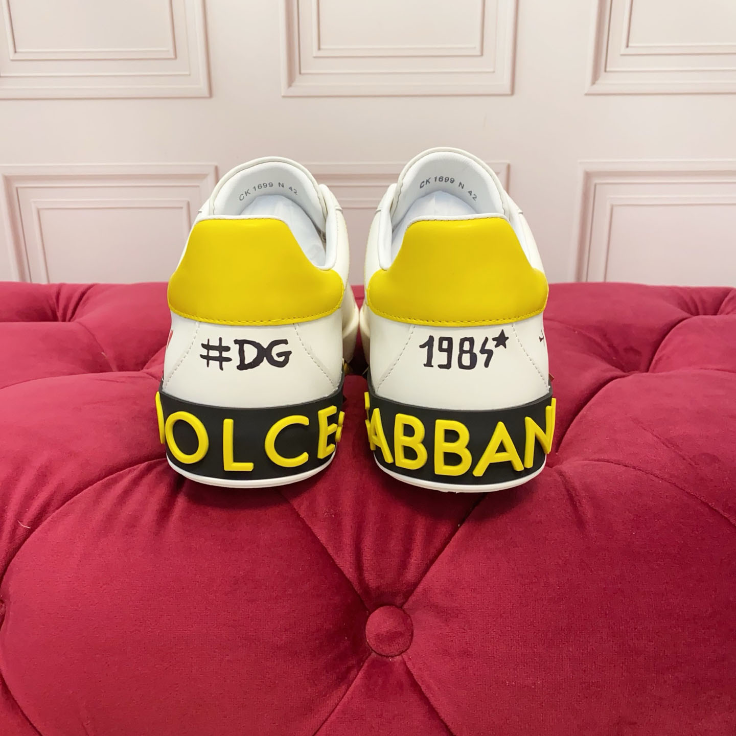 Dolce & Gabbana Portofino Nappa Calfskin Sneakers - DesignerGu