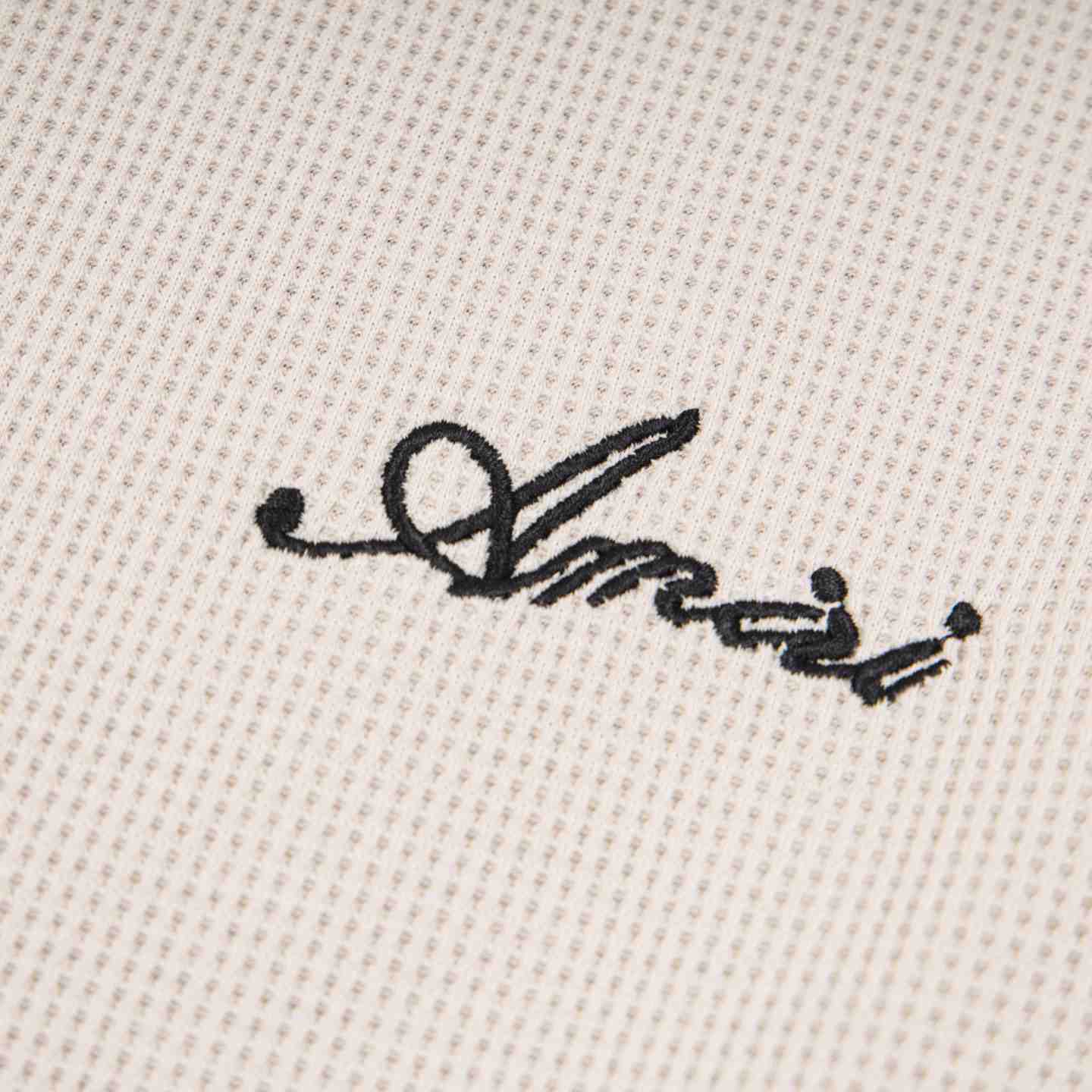 Amiri Bones Logo Embroidered Waffle Knit Cotton T-Shirt - DesignerGu