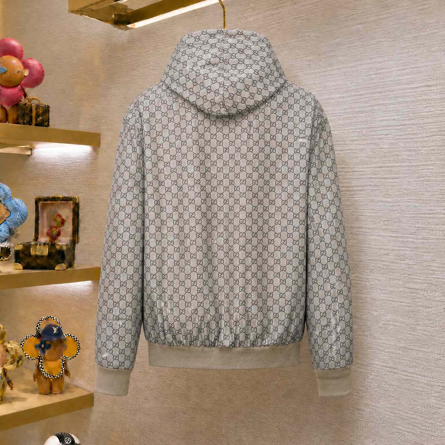 Gucci Reversible Cotton Canvas Zip Jacket - DesignerGu