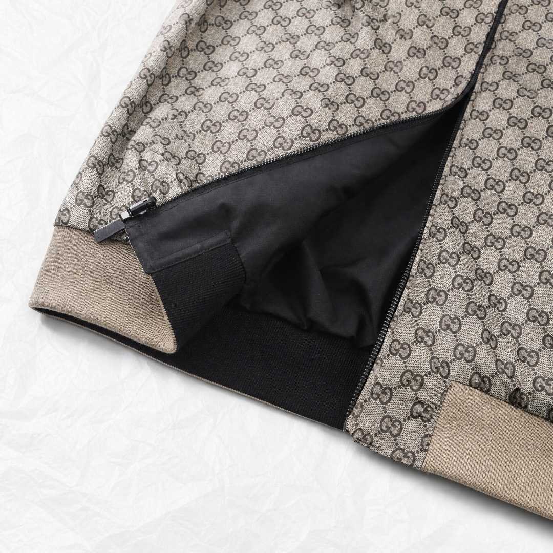 Gucci Reversible Cotton Canvas Zip Jacket - DesignerGu