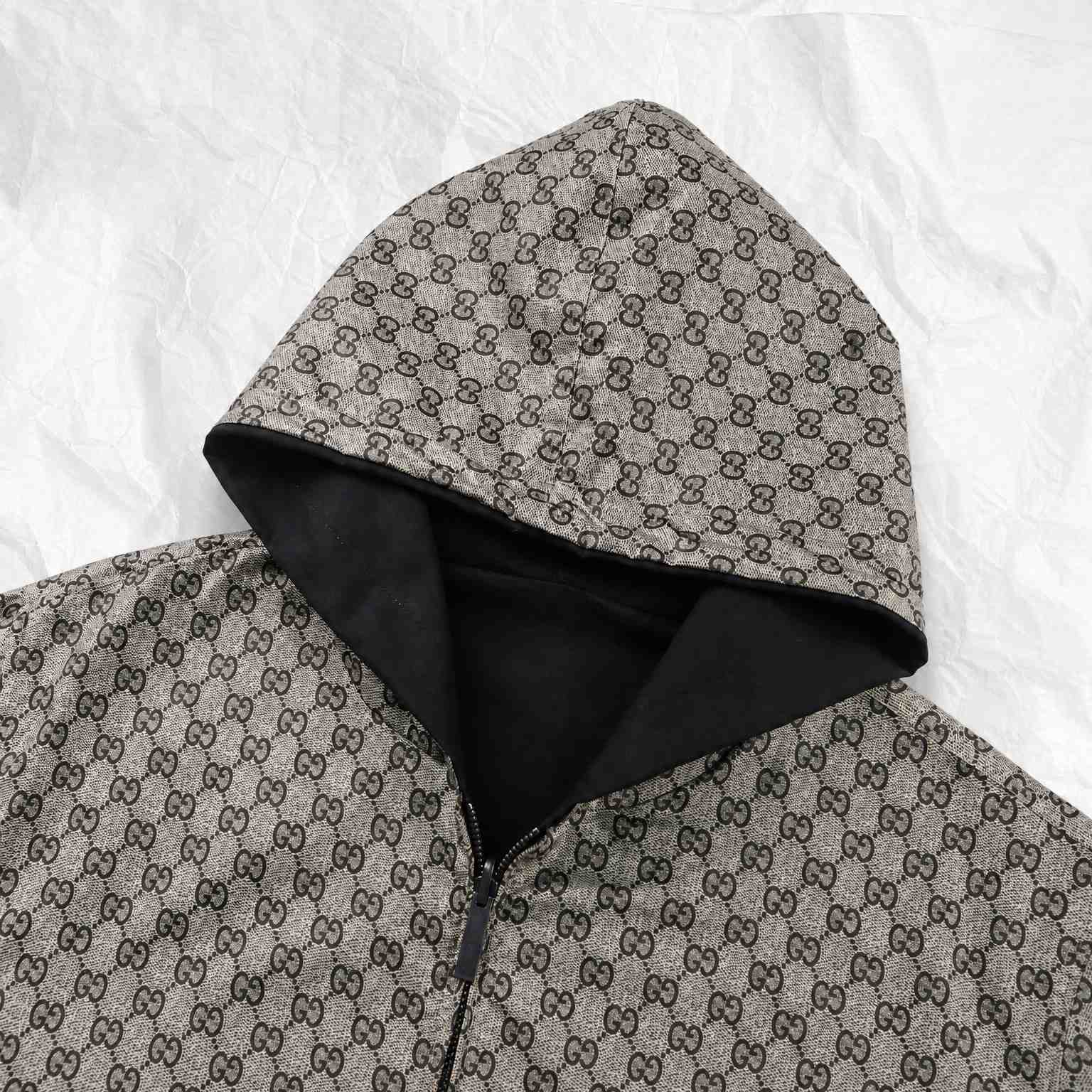 Gucci Reversible Cotton Canvas Zip Jacket - DesignerGu