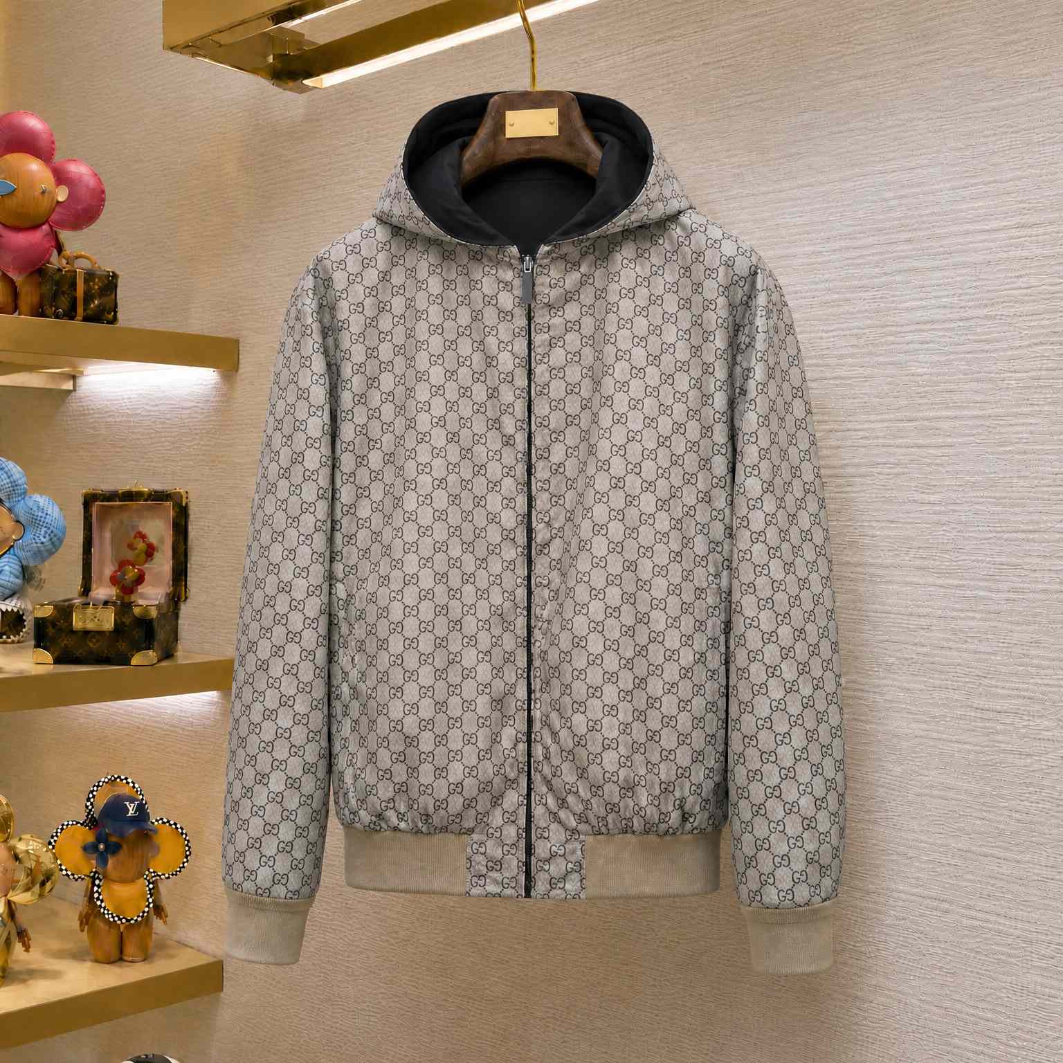 Gucci Reversible Cotton Canvas Zip Jacket - DesignerGu