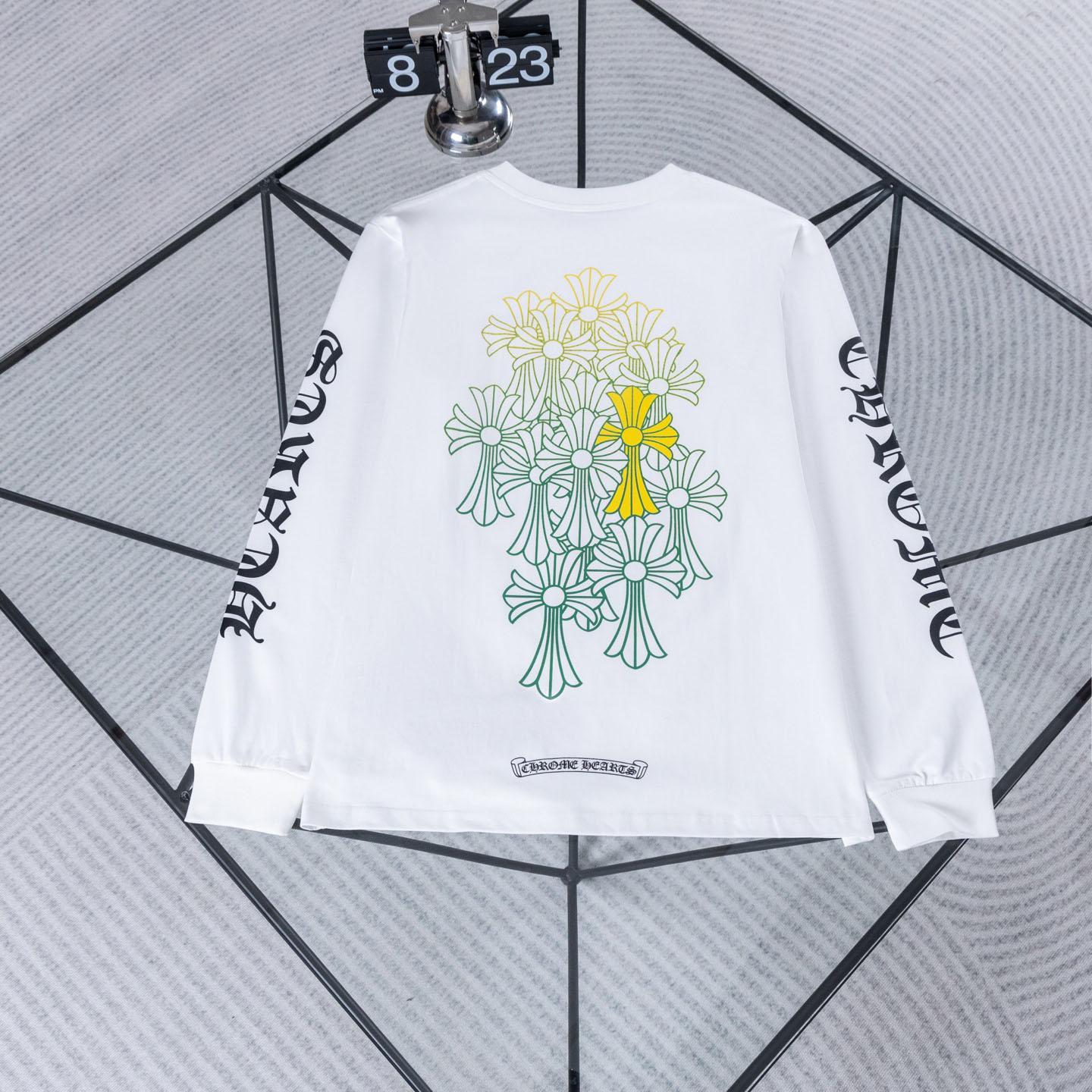 Chrome Hearts Cemetery Long Sleeve T-Shirt  'White' - DesignerGu