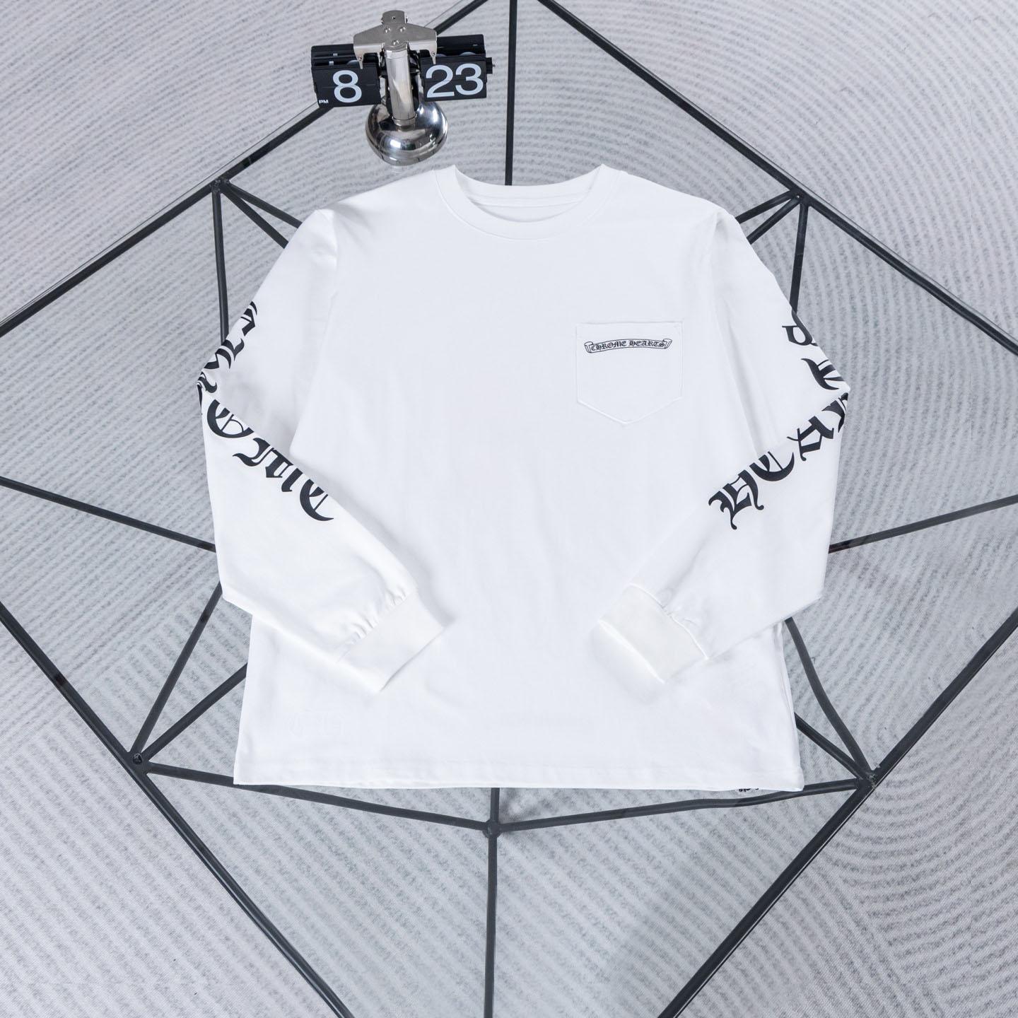 Chrome Hearts Cemetery Long Sleeve T-Shirt  'White' - DesignerGu