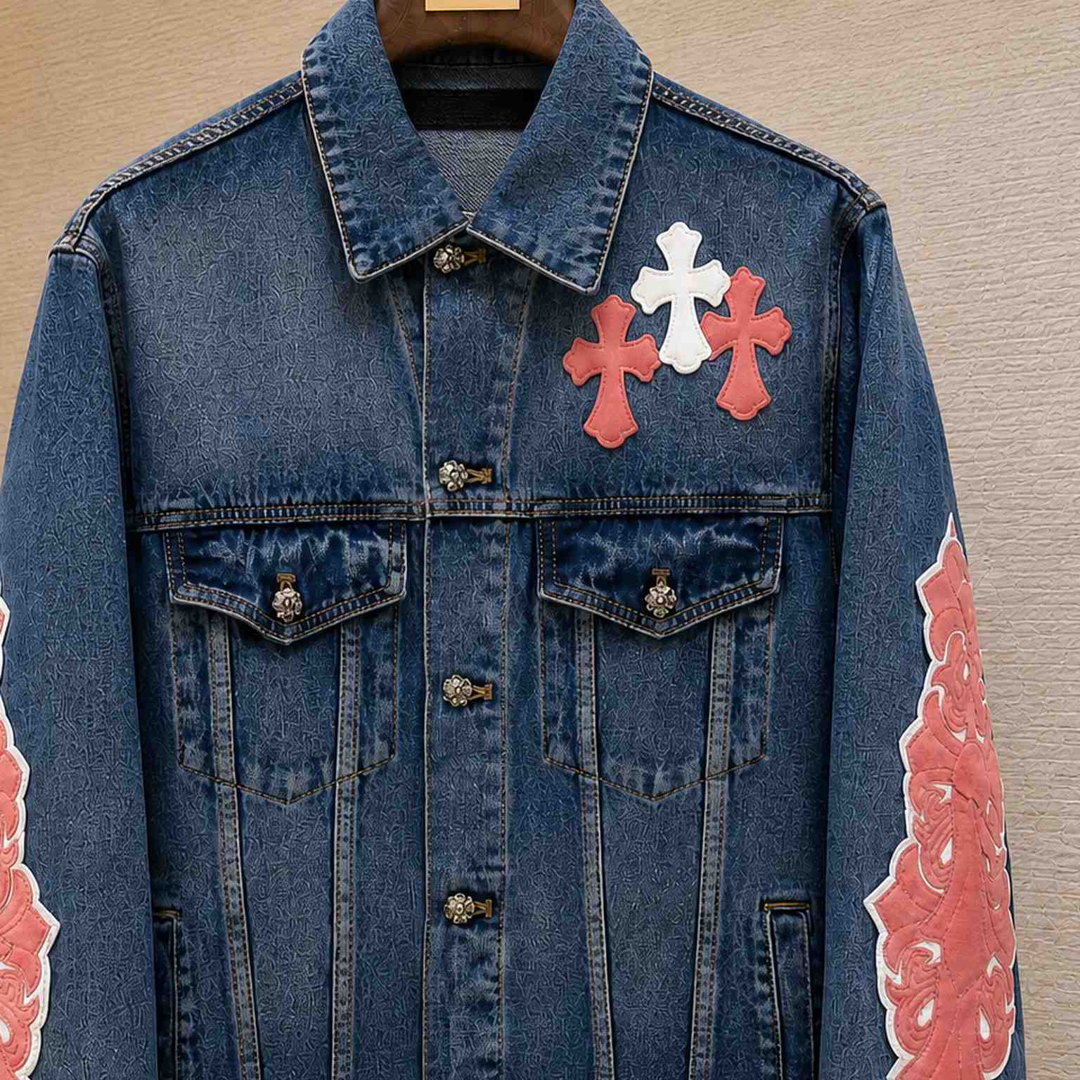 Chrome Hearts Denim Trucker Jacket - DesignerGu