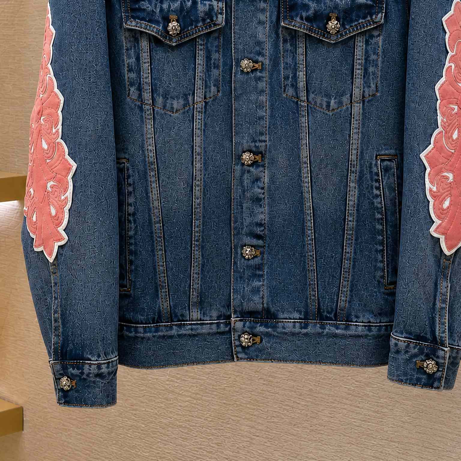 Chrome Hearts Denim Trucker Jacket - DesignerGu