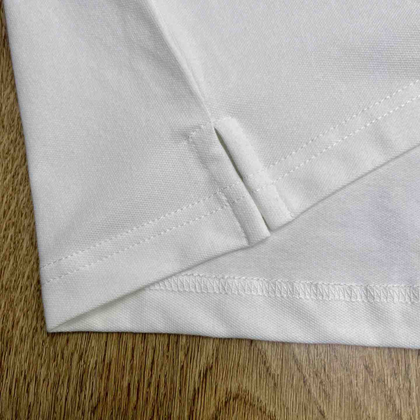 Casablanca White Laurel Pique Short Sleeve Polo Shirt C1172 - DesignerGu