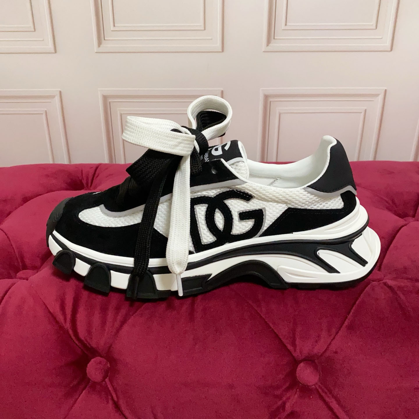 Dolce & Gabbana DG Country Road Nylon And Leather Sneakers - DesignerGu