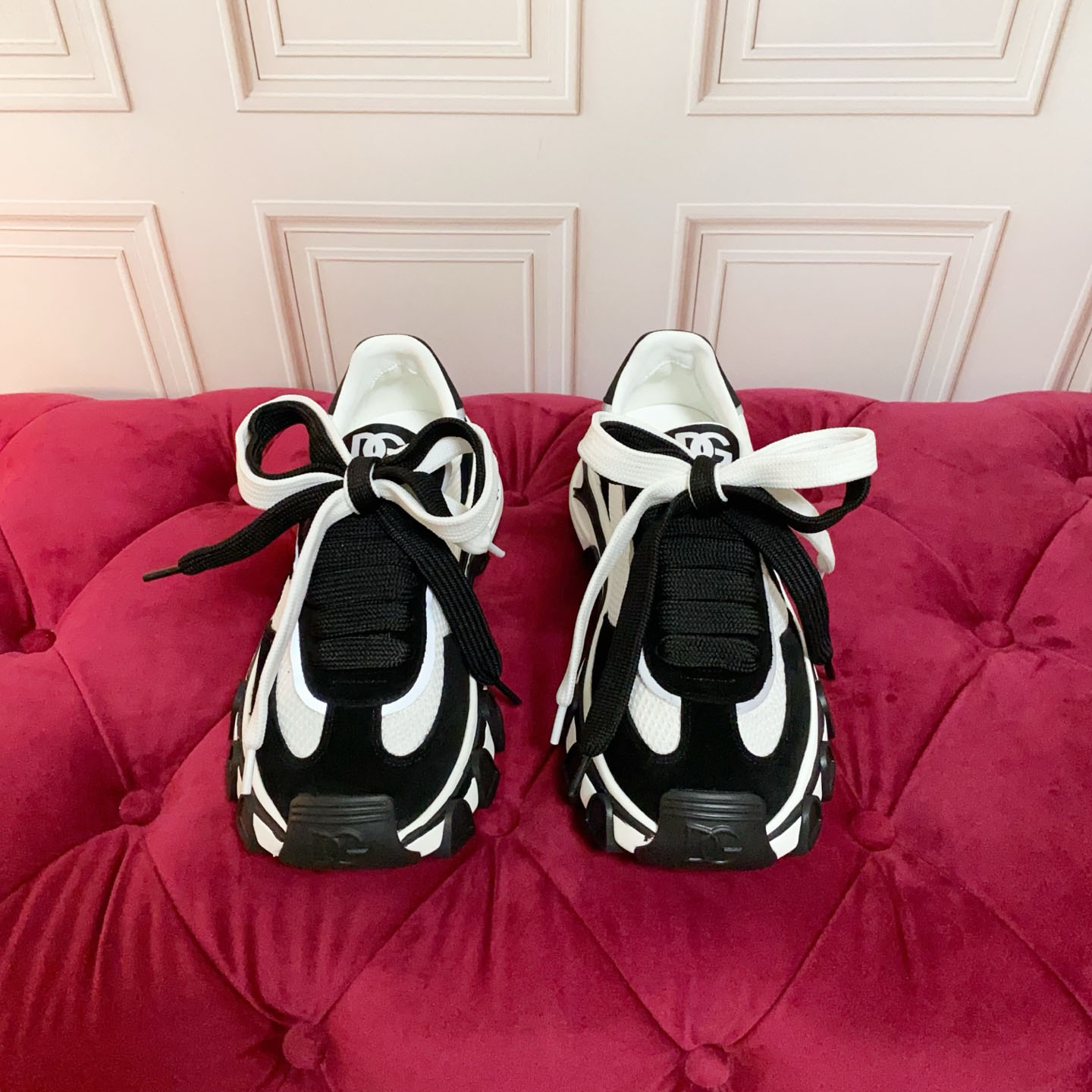 Dolce & Gabbana DG Country Road Nylon And Leather Sneakers - DesignerGu