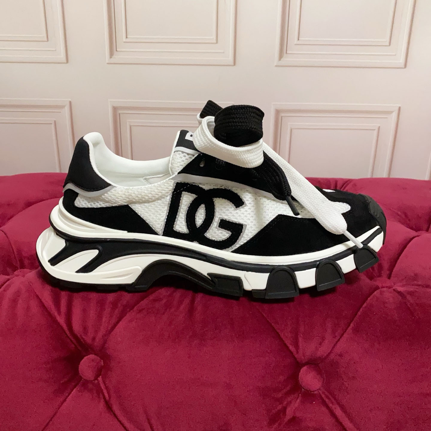 Dolce & Gabbana DG Country Road Nylon And Leather Sneakers - DesignerGu