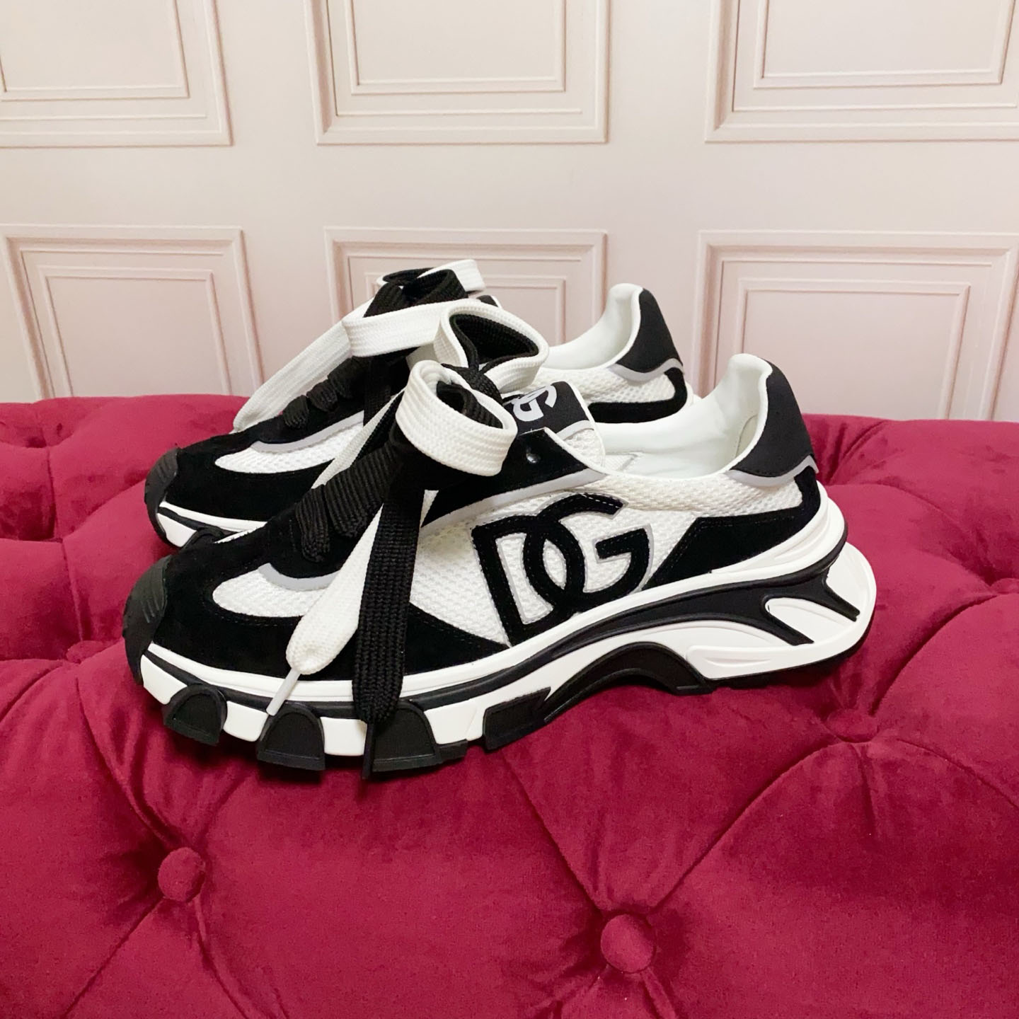 Dolce & Gabbana DG Country Road Nylon And Leather Sneakers - DesignerGu