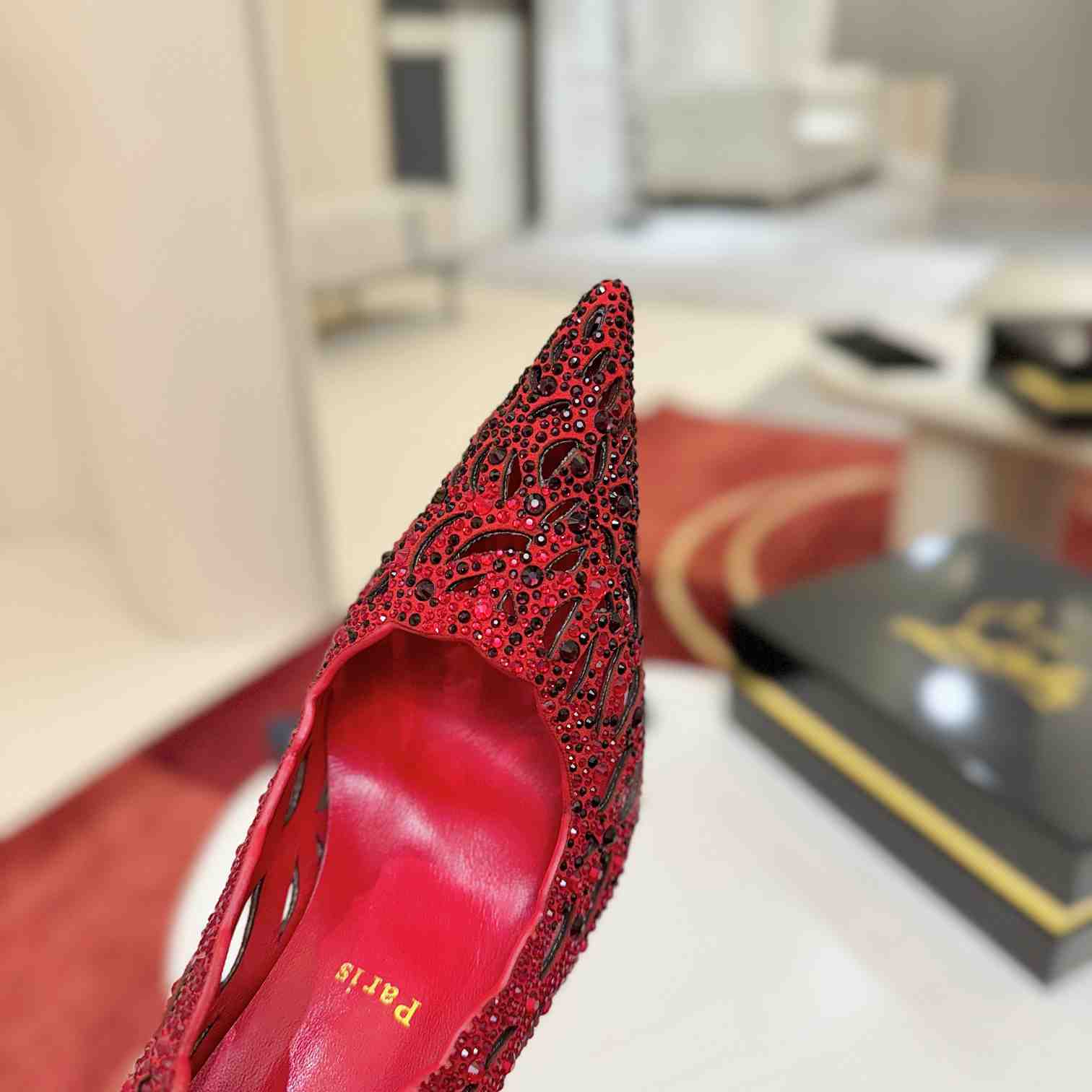 Christian Louboutin Lasera Strass Pump 100 mm  - DesignerGu