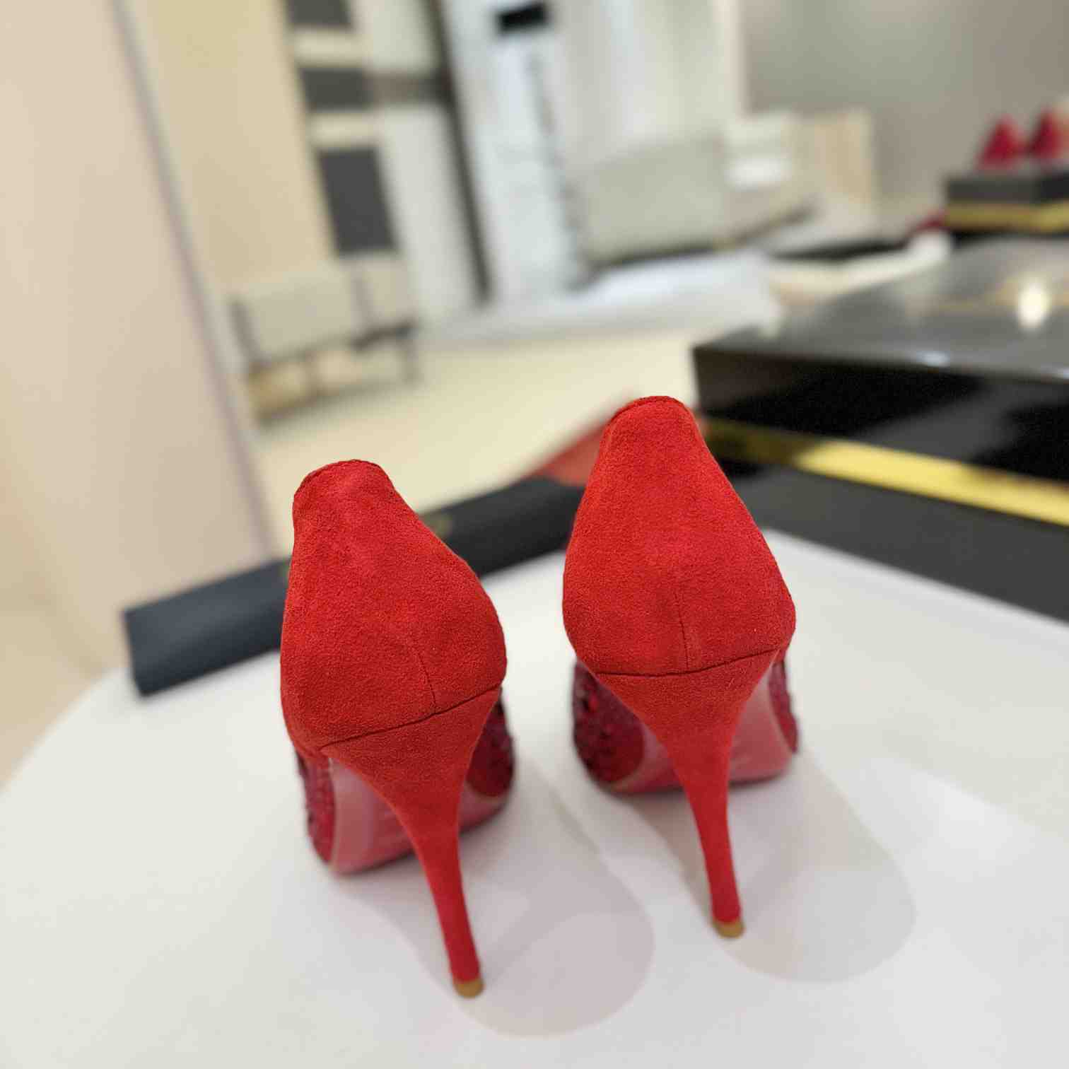 Christian Louboutin Lasera Strass Pump 100 mm  - DesignerGu