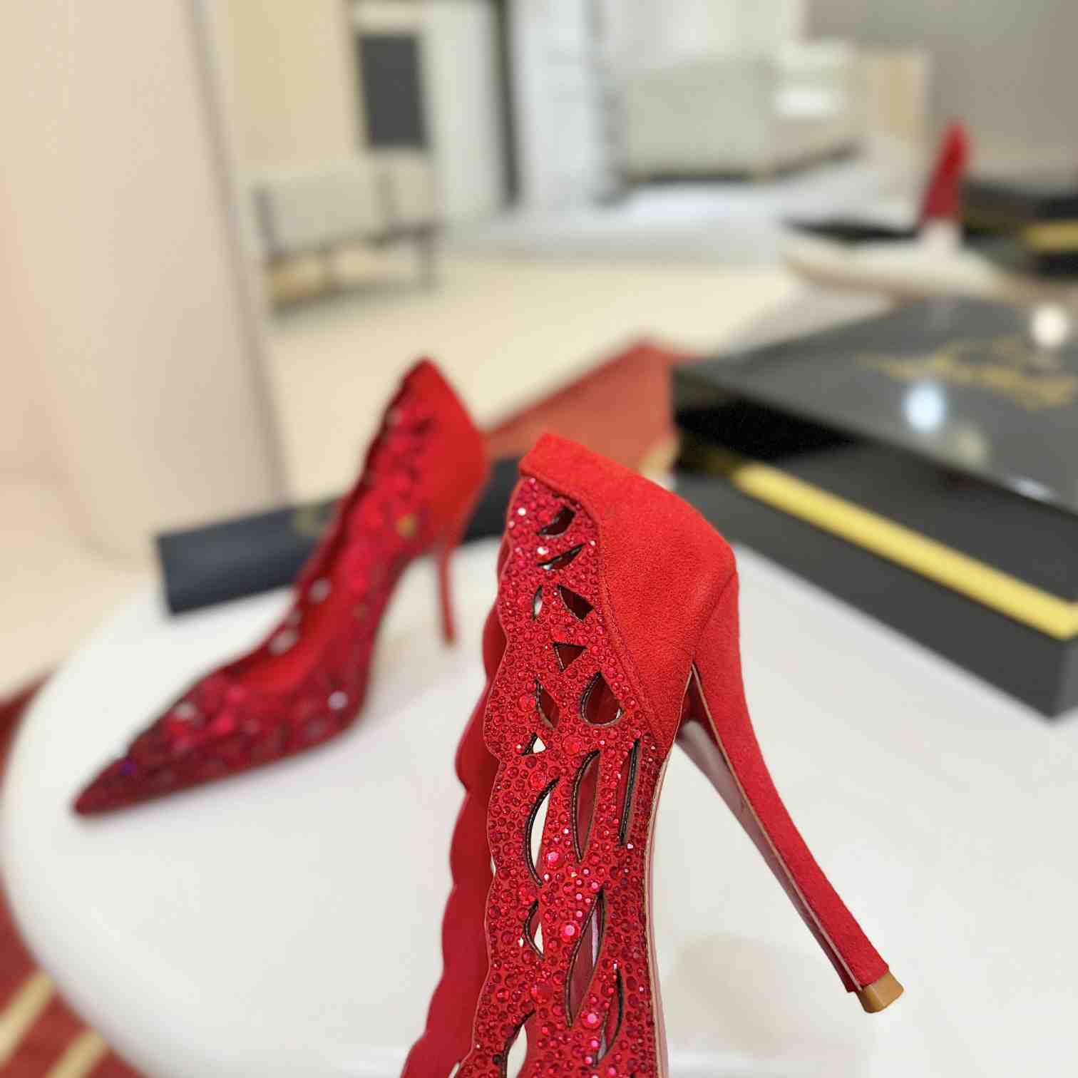 Christian Louboutin Lasera Strass Pump 100 mm  - DesignerGu