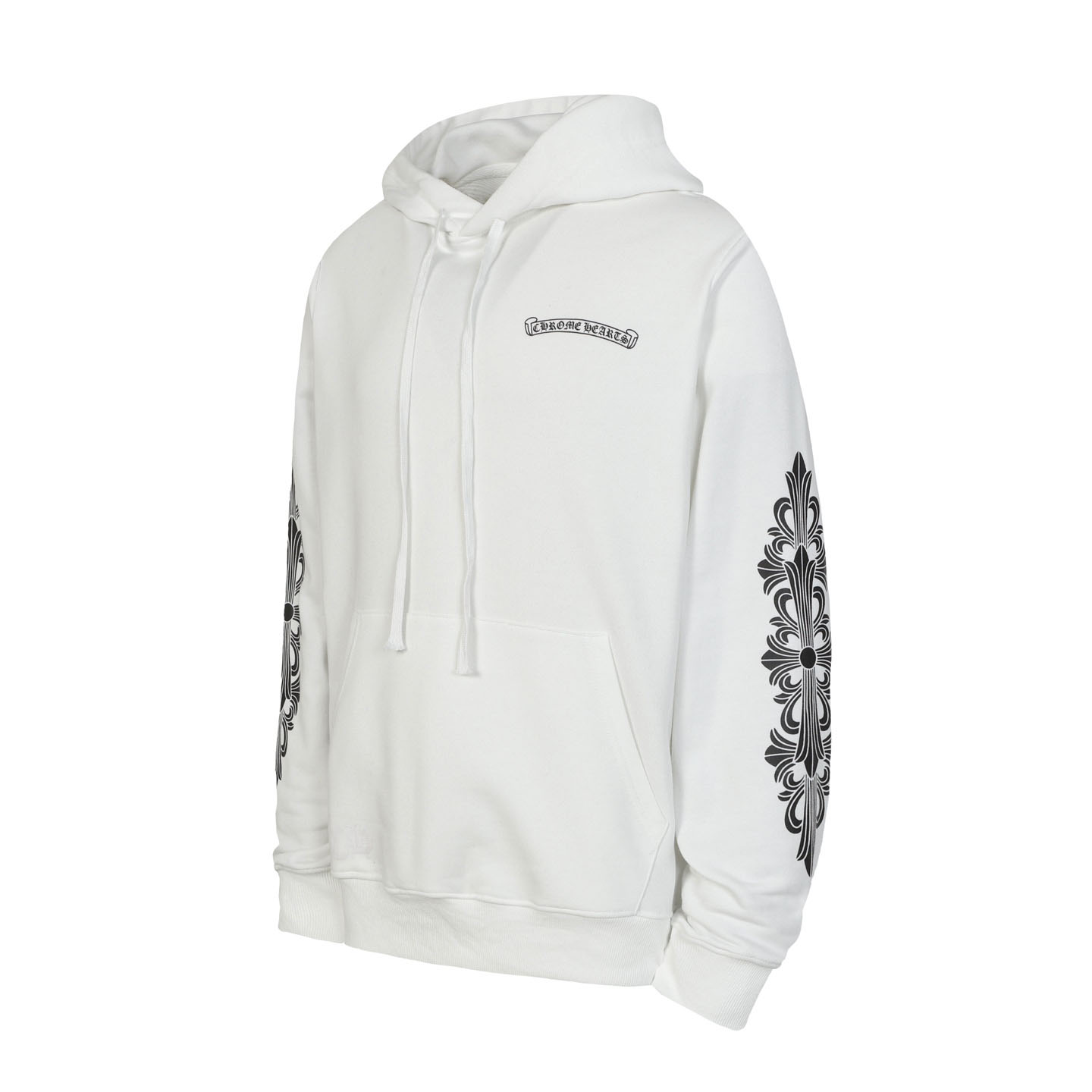 Chrome Hearts Eye Chart Dagger Hoodie 'White' - DesignerGu