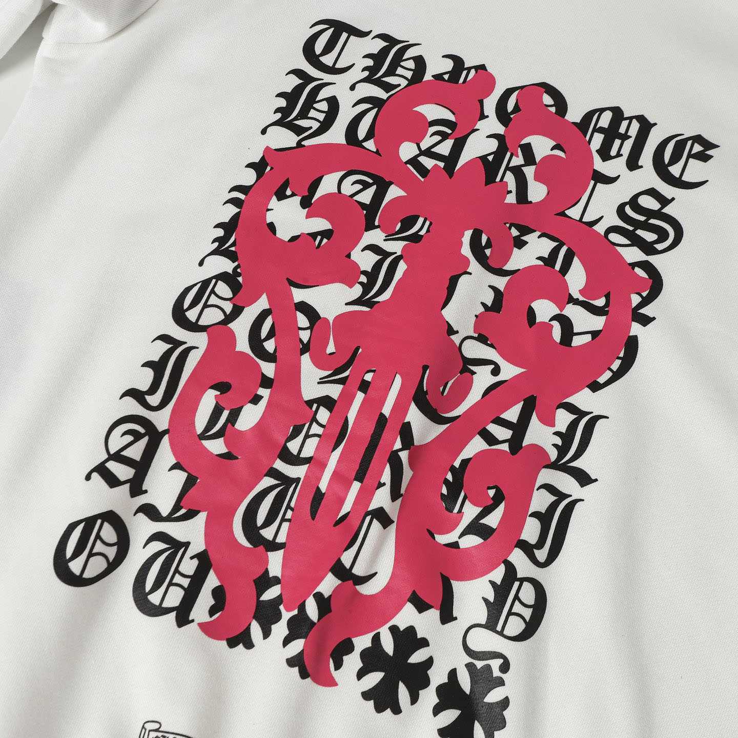 Chrome Hearts Eye Chart Dagger Hoodie 'White' - DesignerGu
