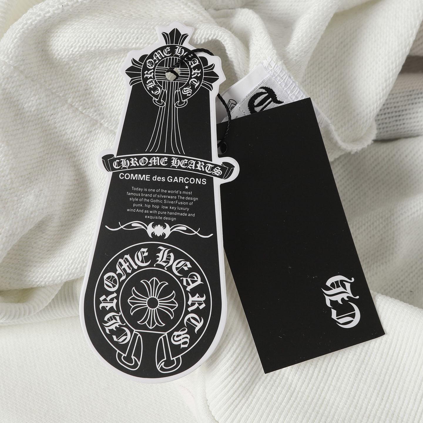 Chrome Hearts Eye Chart Dagger Hoodie 'White' - DesignerGu