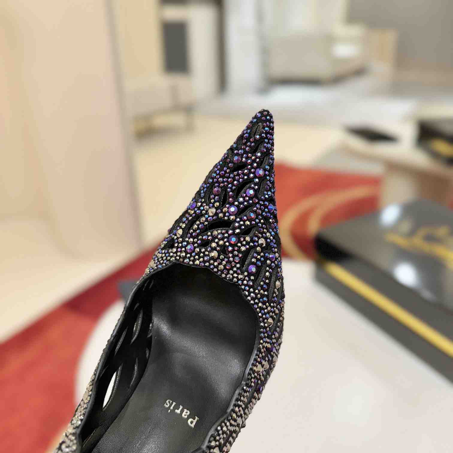 Christian Louboutin Lasera Strass Pump 100 mm  - DesignerGu