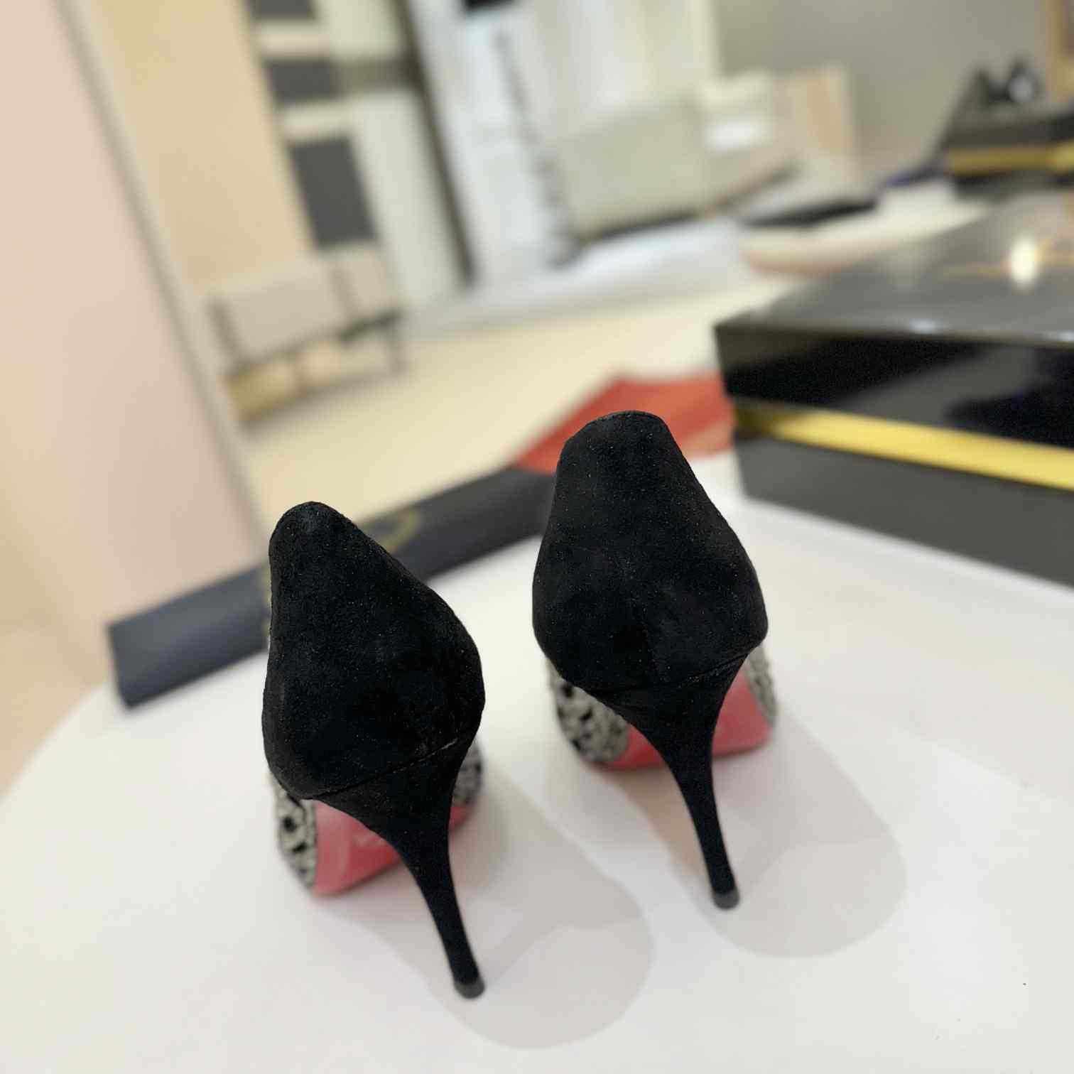 Christian Louboutin Lasera Strass Pump 100 mm  - DesignerGu