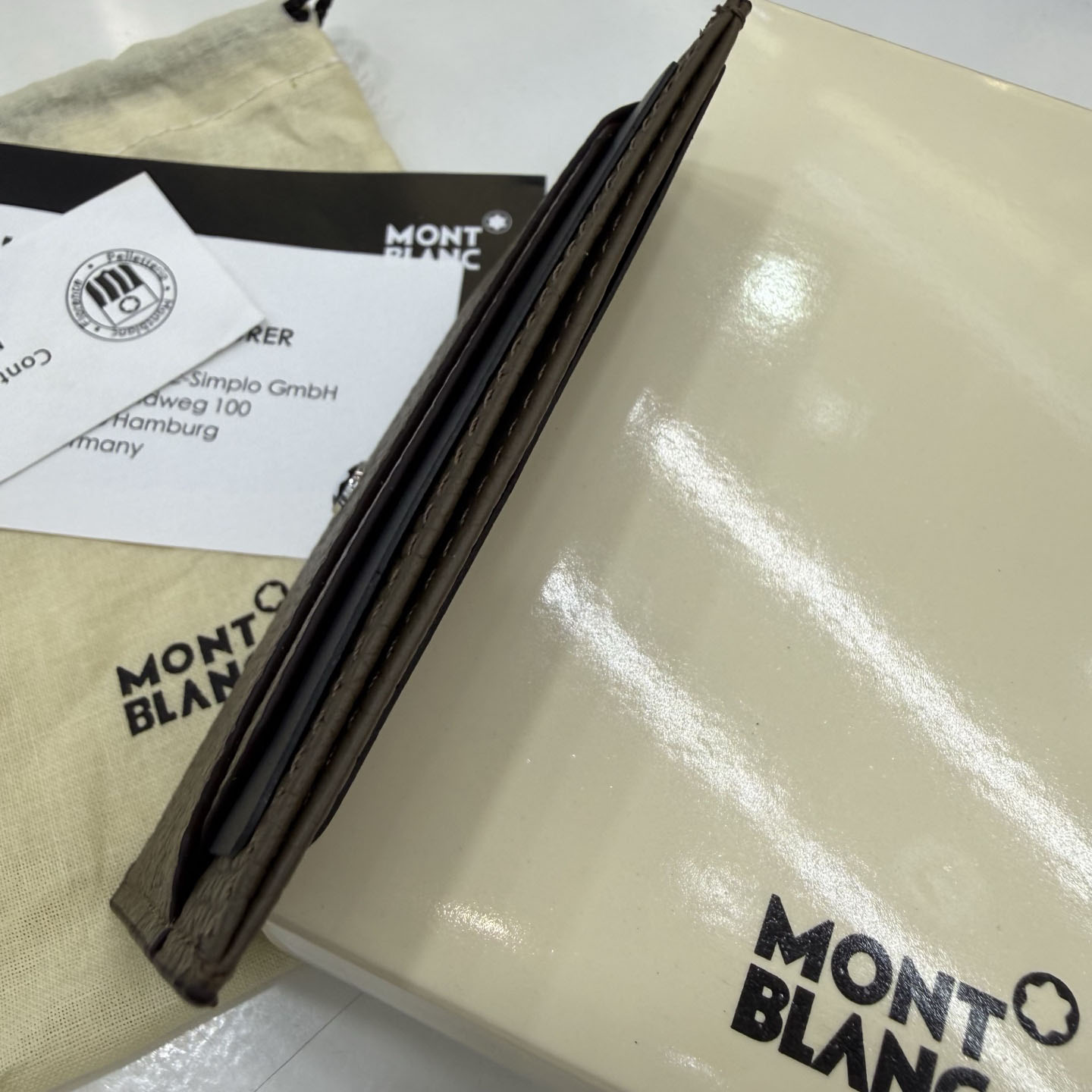 Montblanc Grained Leather Card Holder - DesignerGu