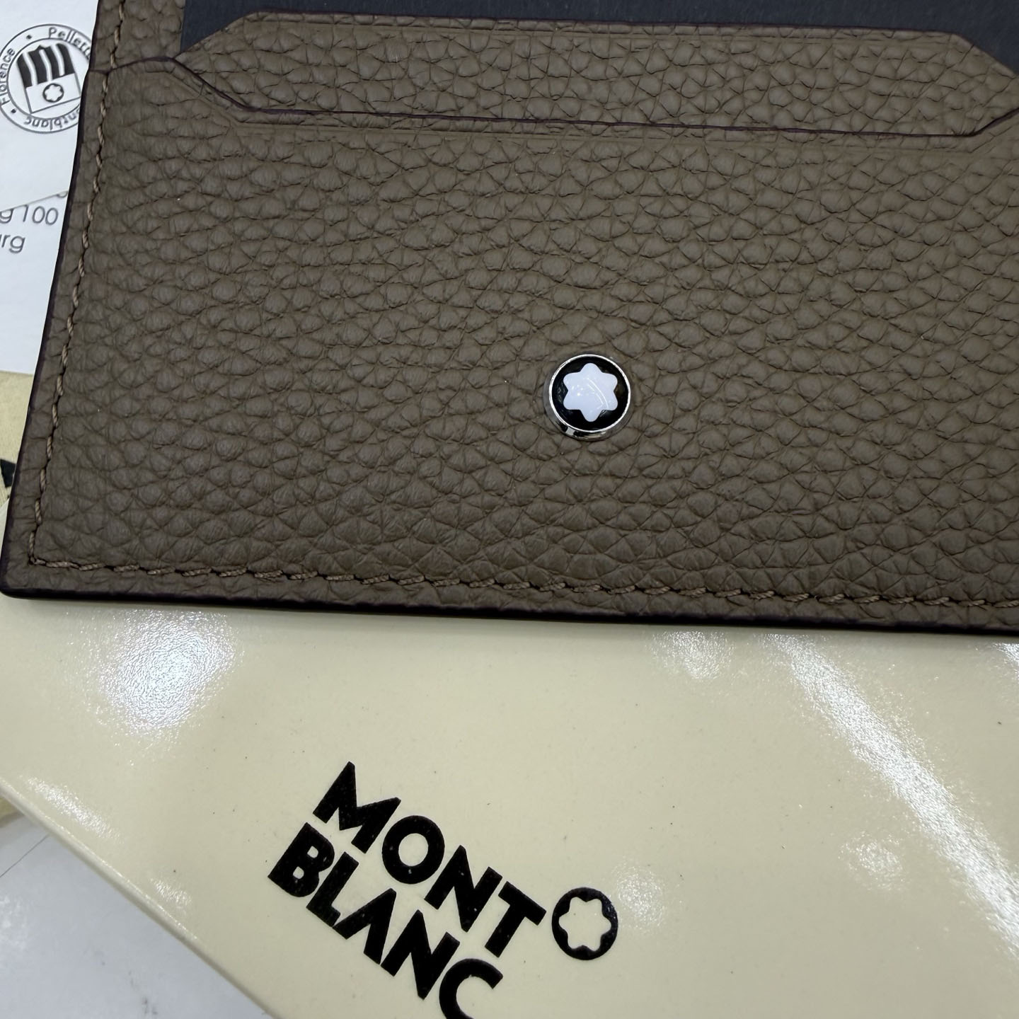 Montblanc Grained Leather Card Holder - DesignerGu
