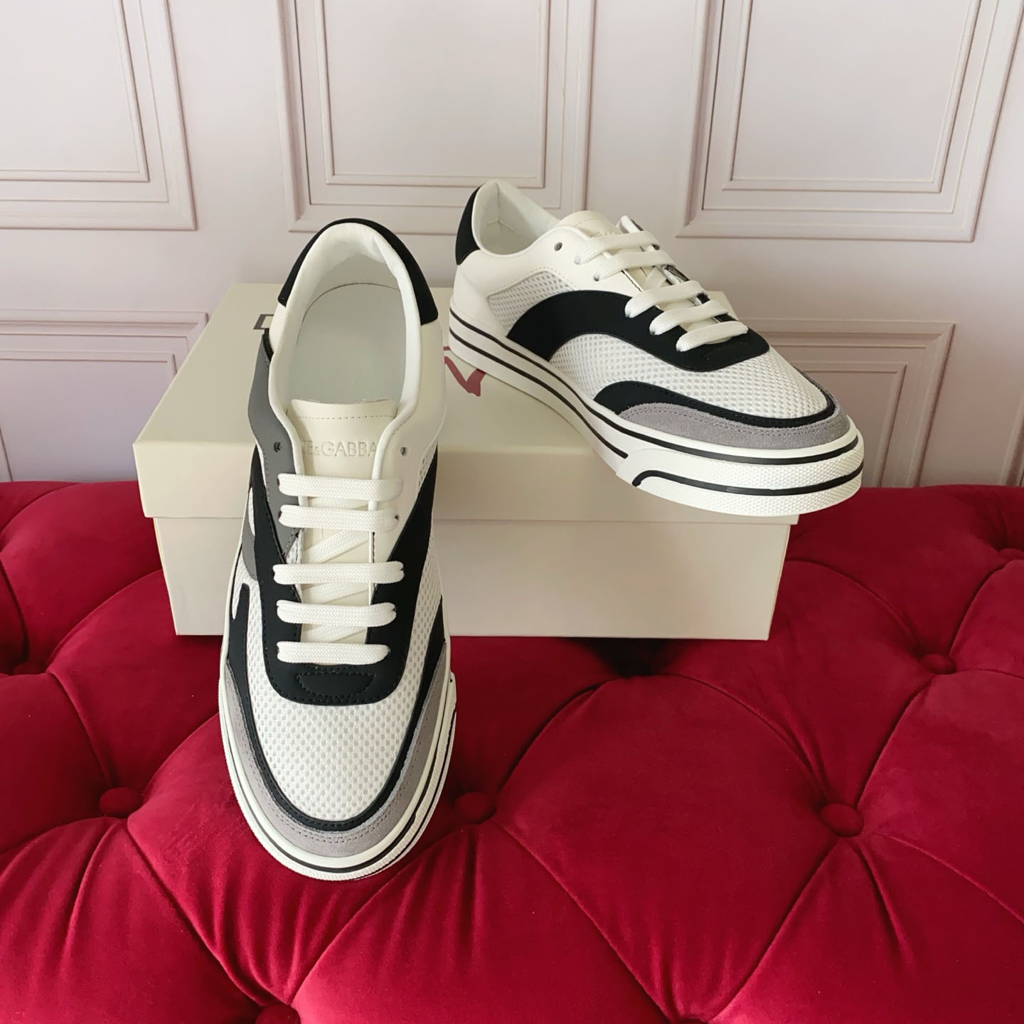 Dolce & Gabbana DG Sailing Leather Sneakers - DesignerGu