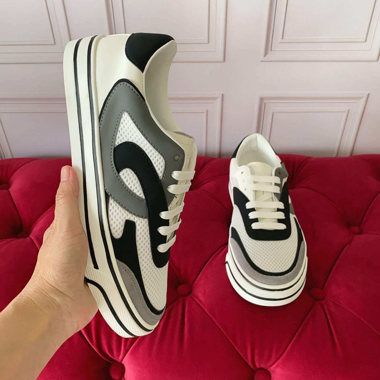Dolce & Gabbana DG Sailing Leather Sneakers - DesignerGu