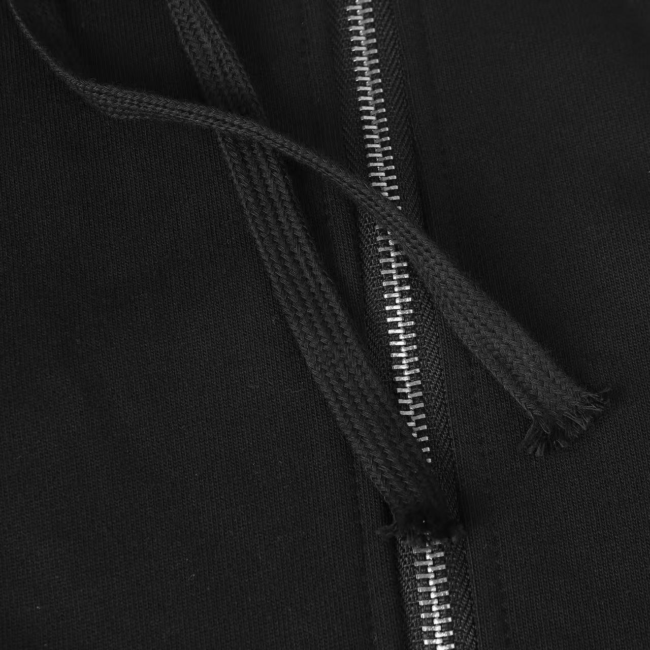 Chrome Hearts Horseshoe Logo Gradient Zip Up Hoodie  'Black' - DesignerGu