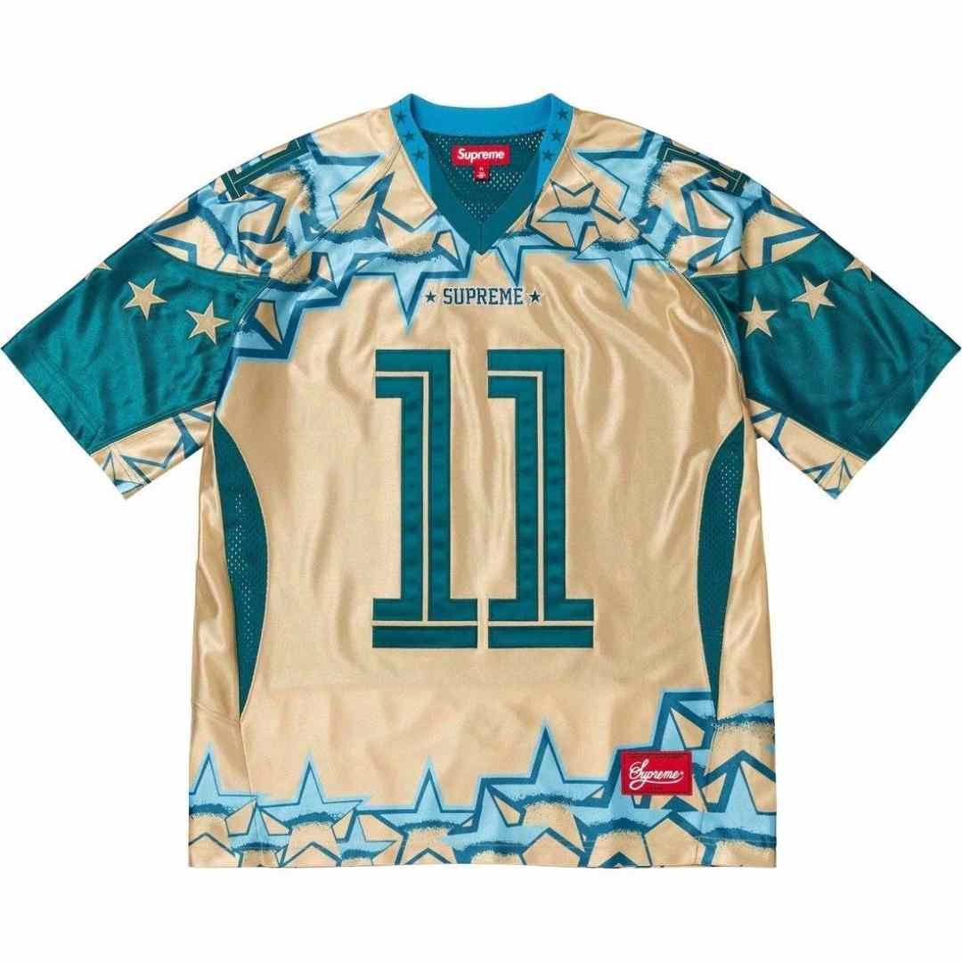 Supreme Stars Football Jersey 'Gold' - DesignerGu