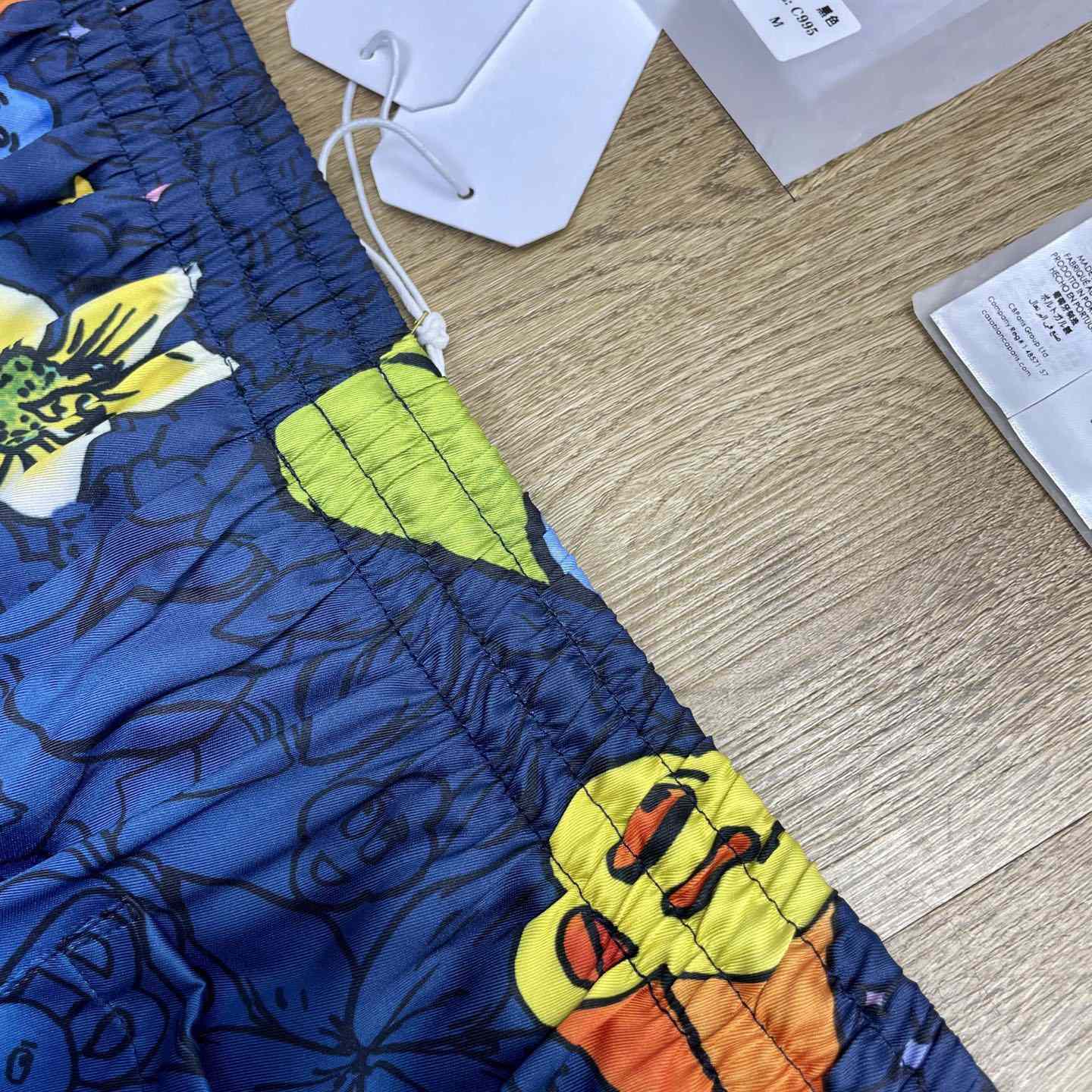 Casablanca Collage D'Icones Graphiques Printed Silk Shorts CA3595 - DesignerGu