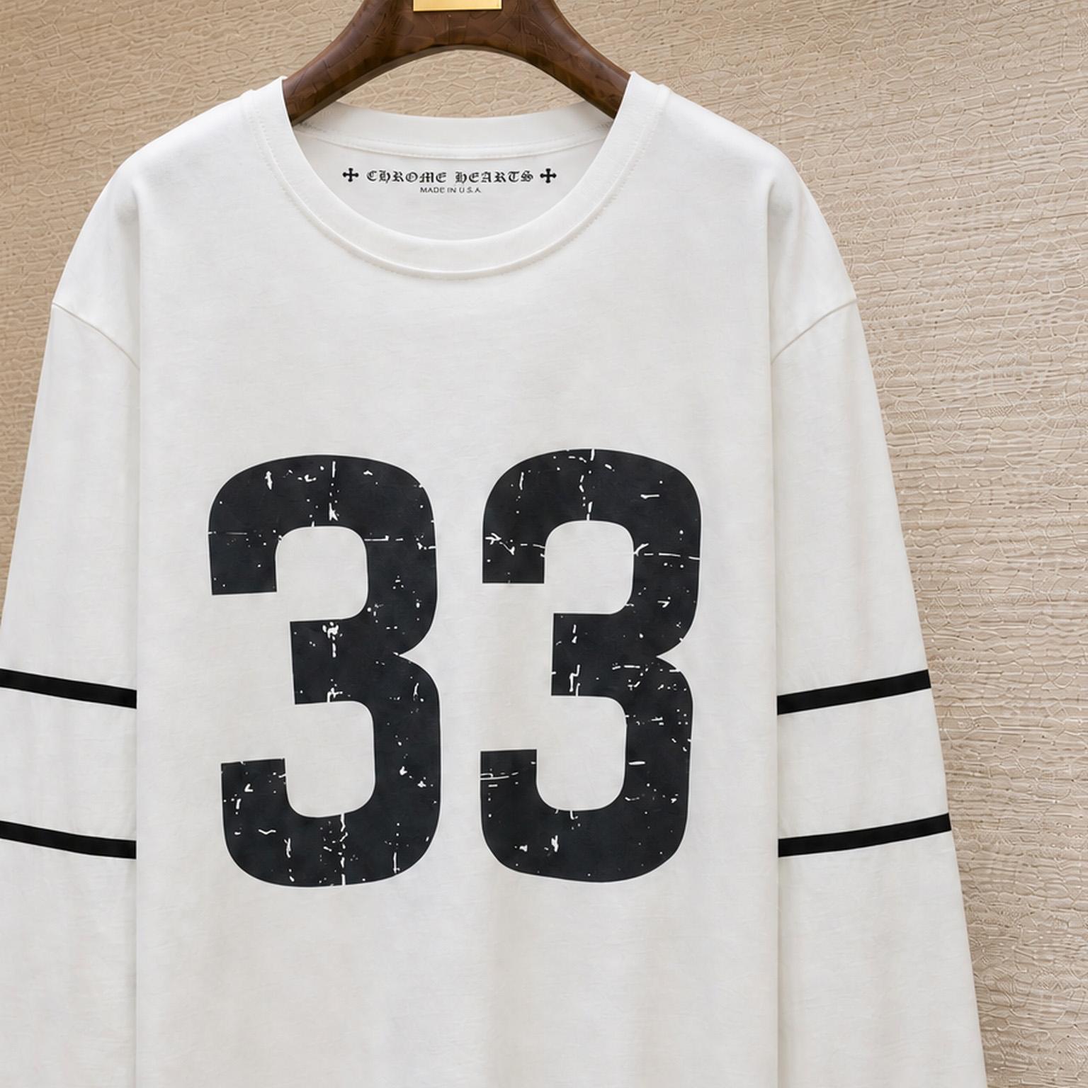 Chrome Hearts #33 Long-Sleeve 'White' - DesignerGu