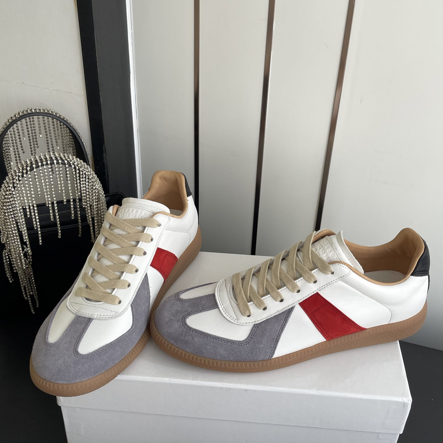 Maison Margiela Multicolor Colorblock Replica Sneakers - DesignerGu