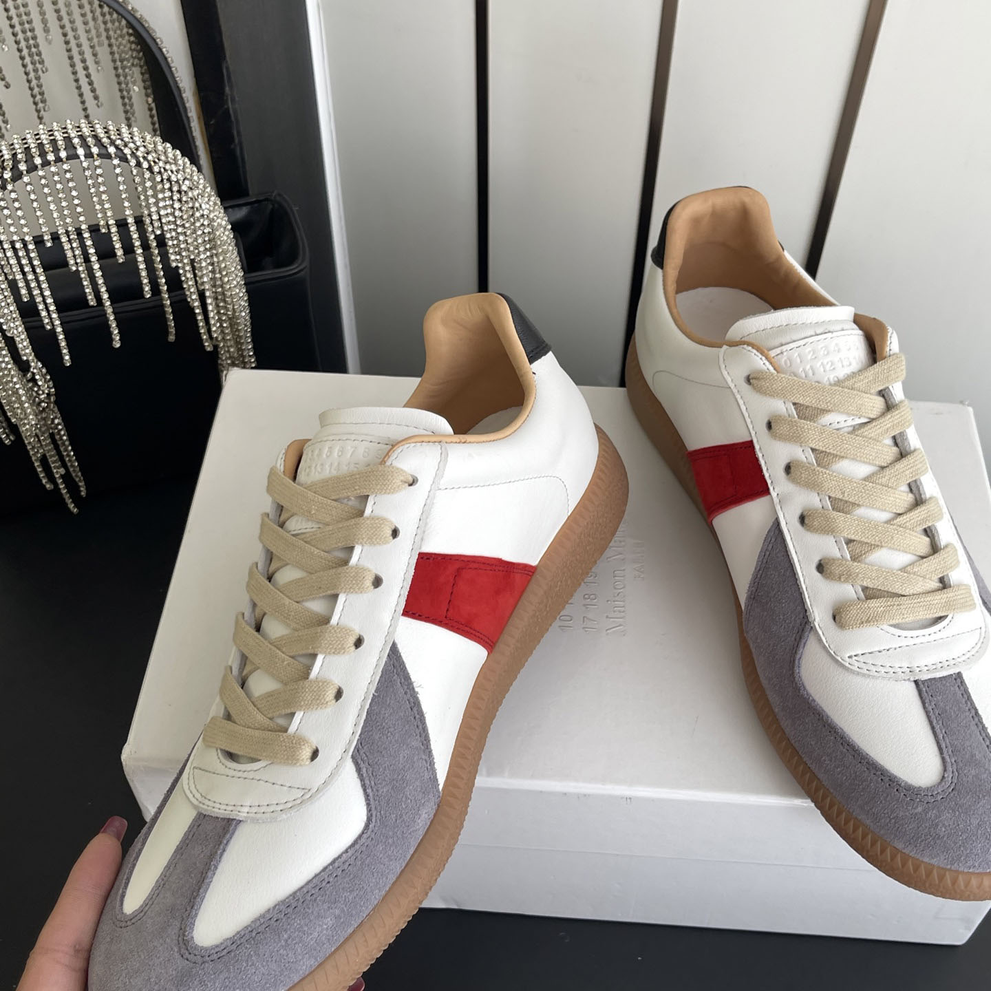 Maison Margiela Multicolor Colorblock Replica Sneakers - DesignerGu
