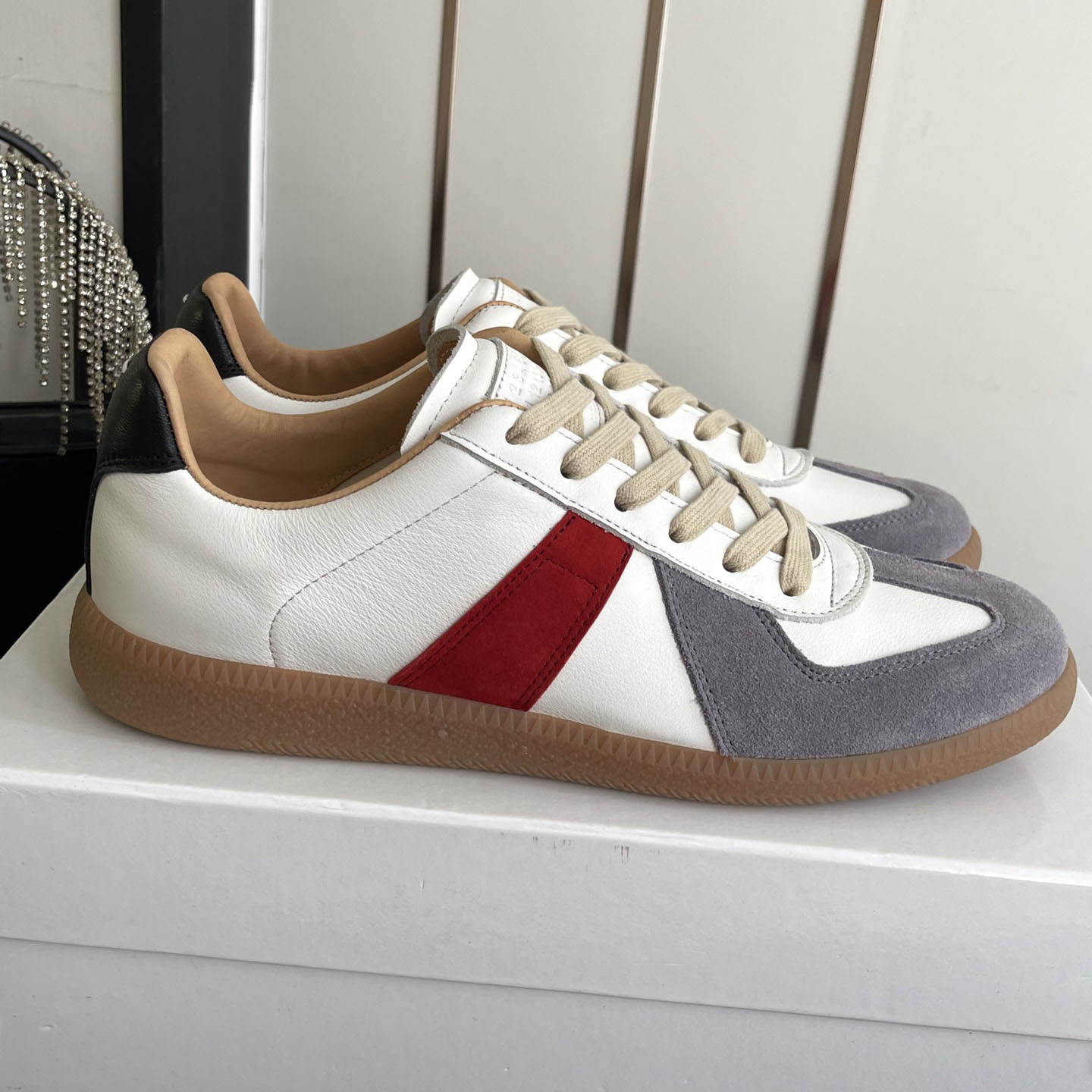 Maison Margiela Multicolor Colorblock Replica Sneakers - DesignerGu
