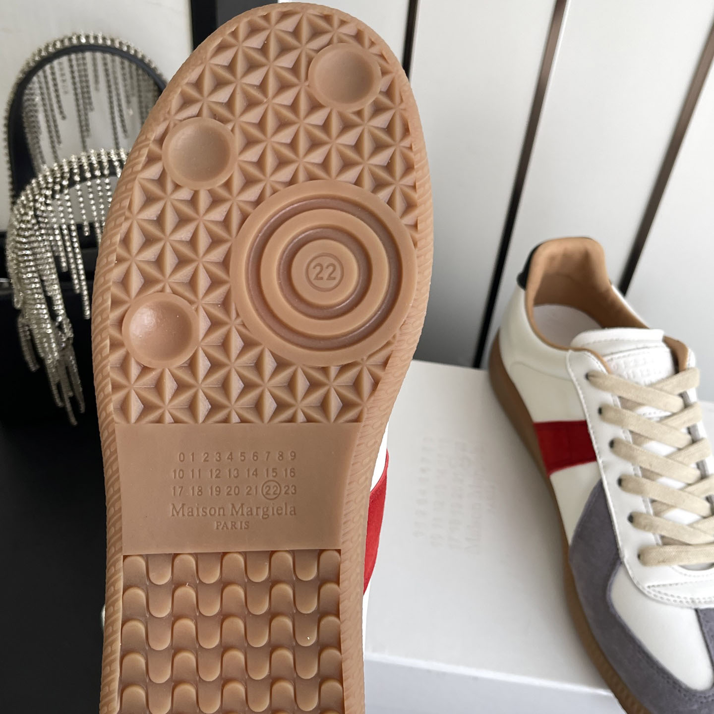 Maison Margiela Multicolor Colorblock Replica Sneakers - DesignerGu