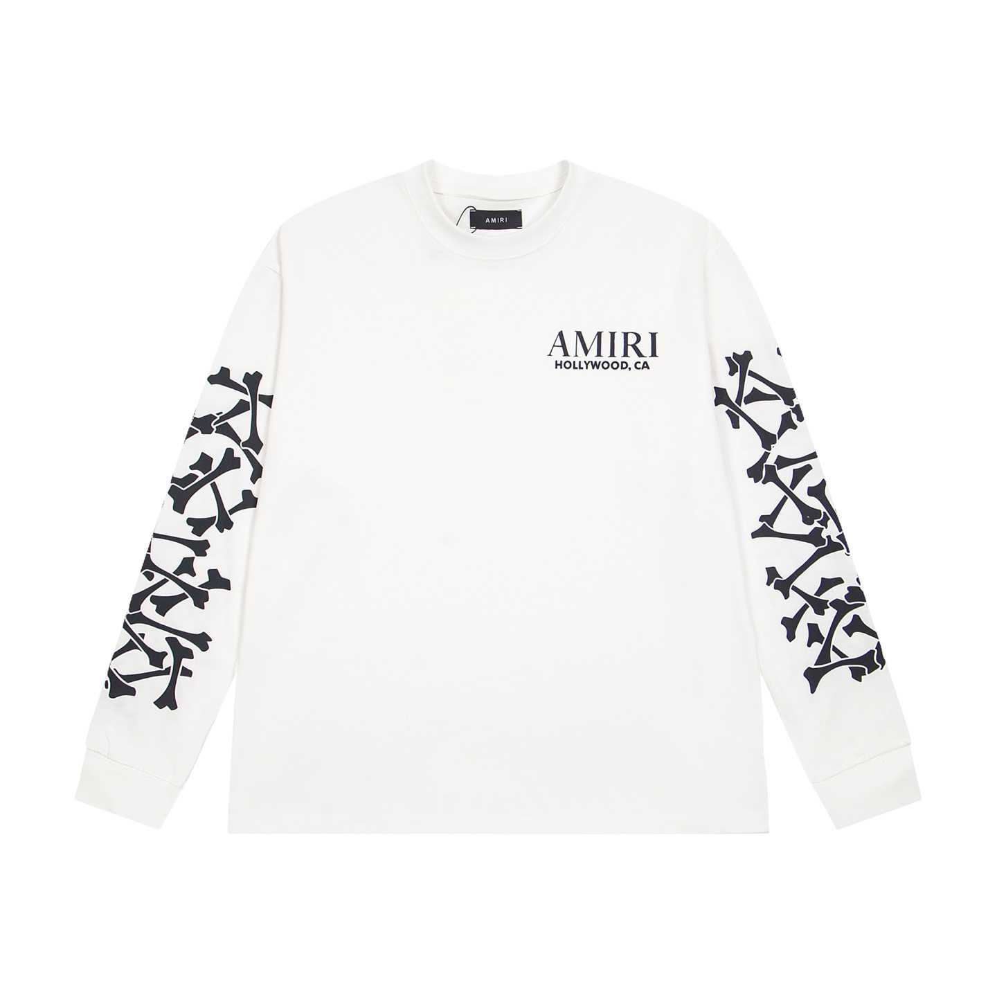 Amiri CottonBones Stacked Long Sleeve T-shirt 'White' - DesignerGu