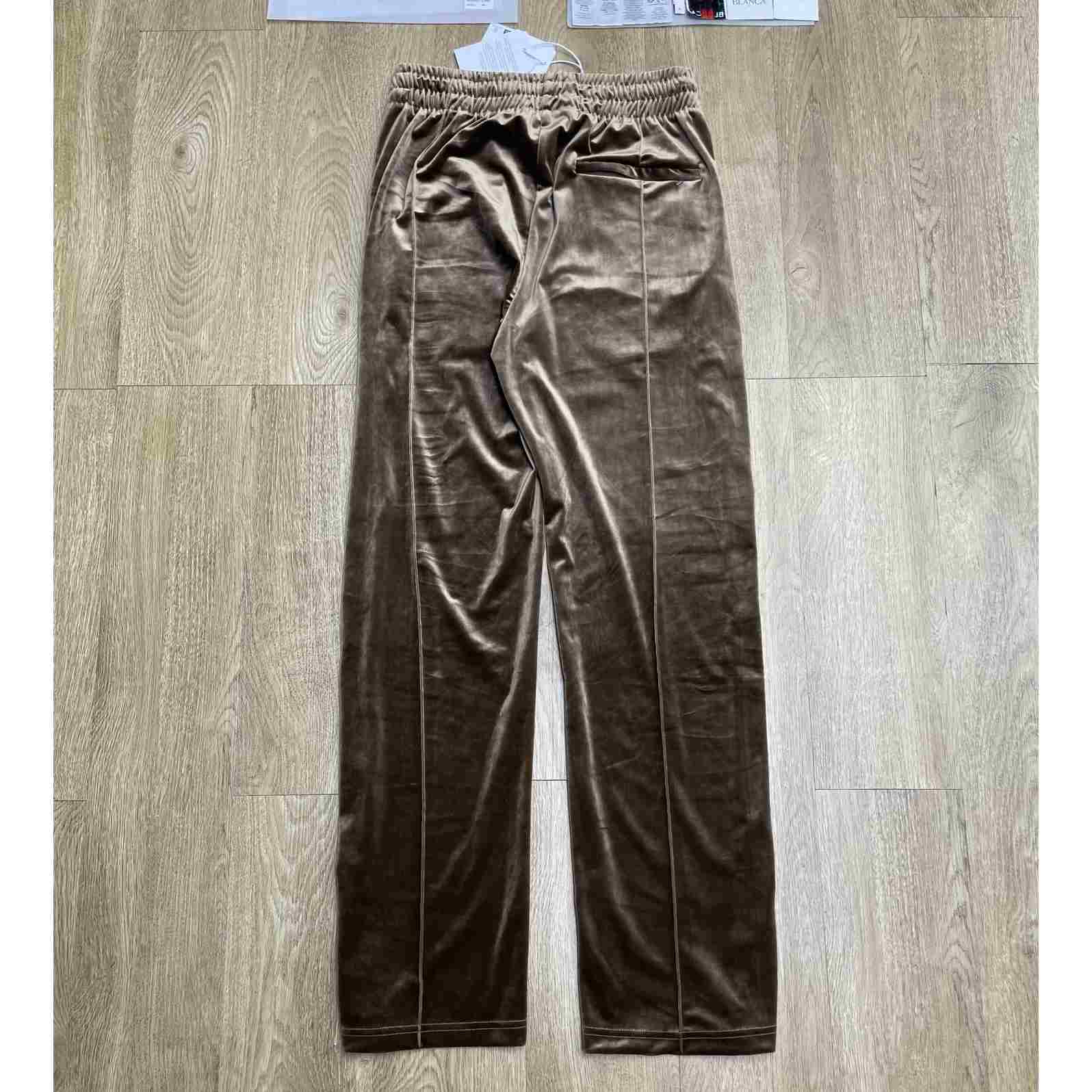 Casablanca Dark Brown Velour Track Pants C1176 - DesignerGu