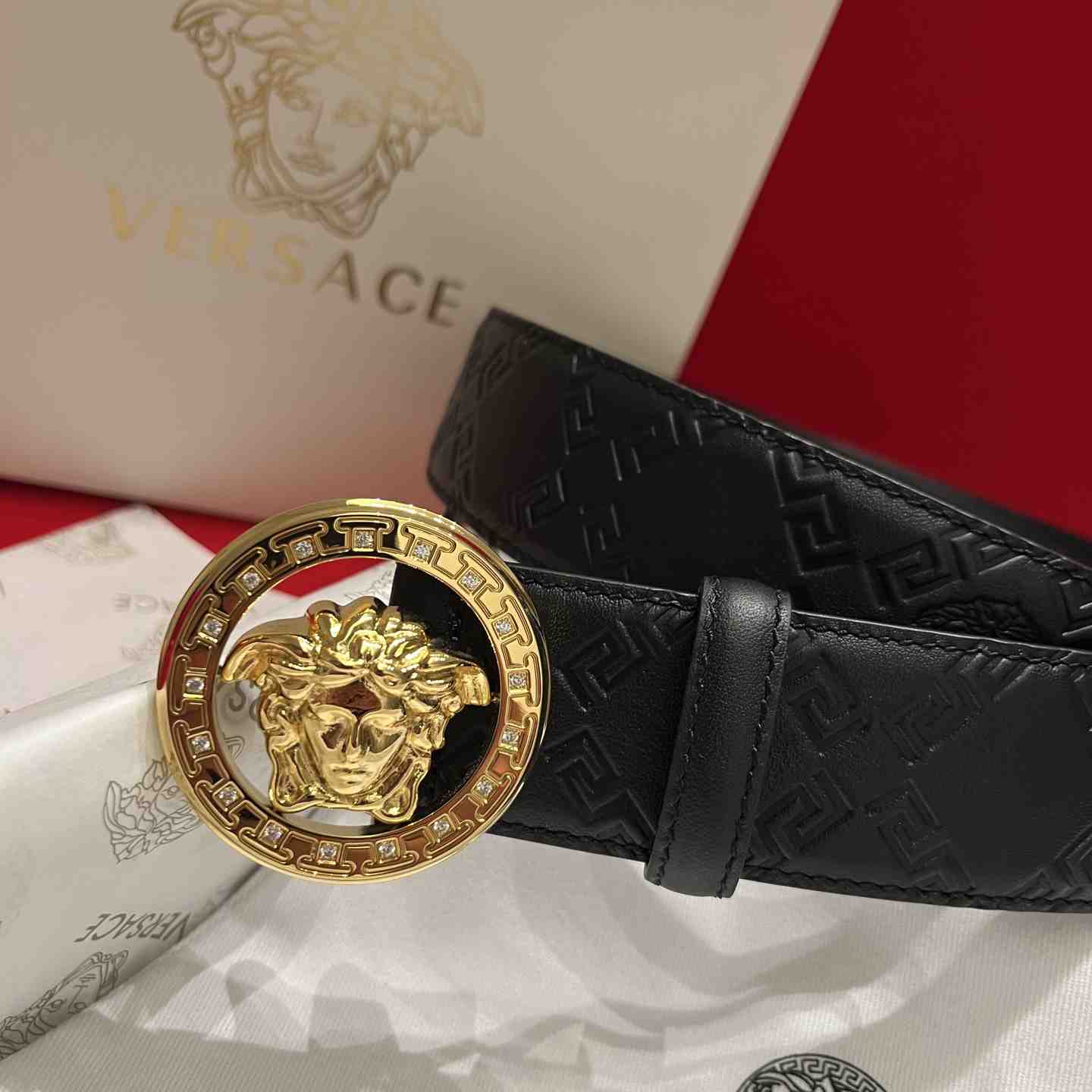 Versace Leather Belt   - DesignerGu