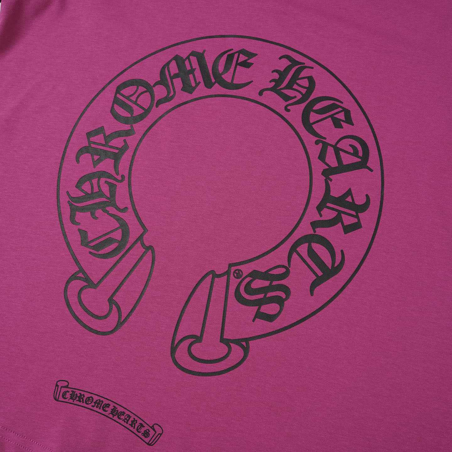 Chrome Hearts Pink And Black Baseball Long Sleeve T-Shirt - DesignerGu